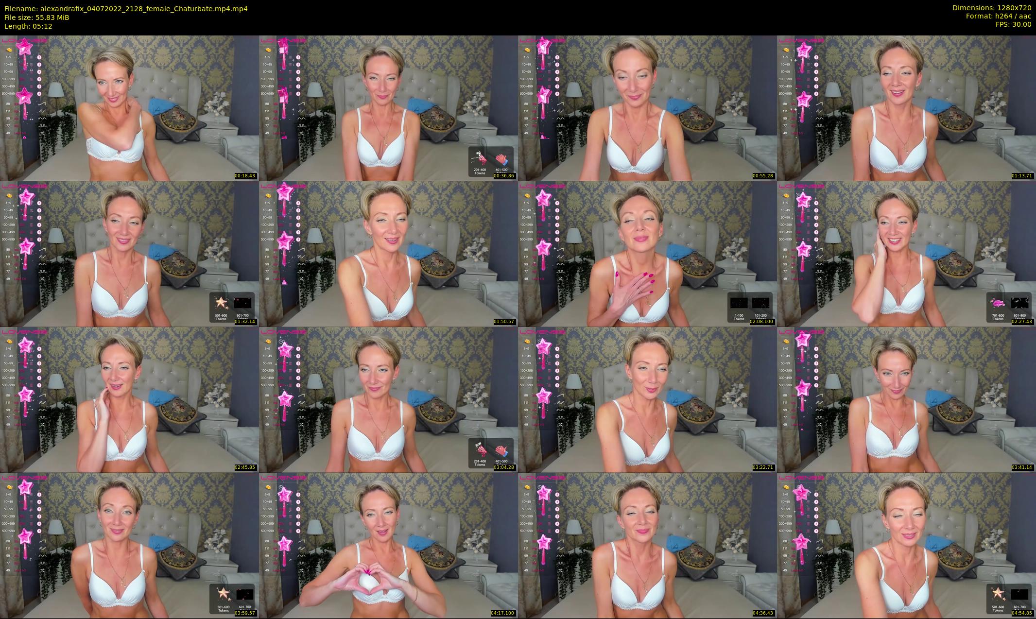 alexandrafix — 6 minute Chaturbate female cam show recording, 720p, Jul 4, 2022