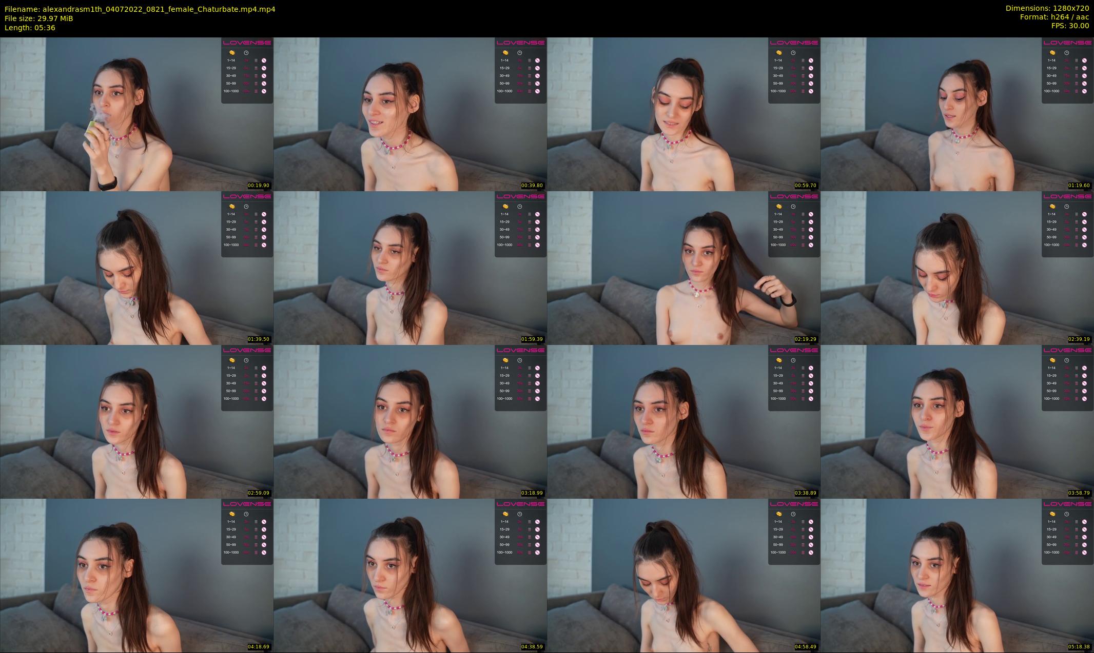 alexandrasm1th — 6 minute Chaturbate female cam show recording, 720p, Jul 4, 2022