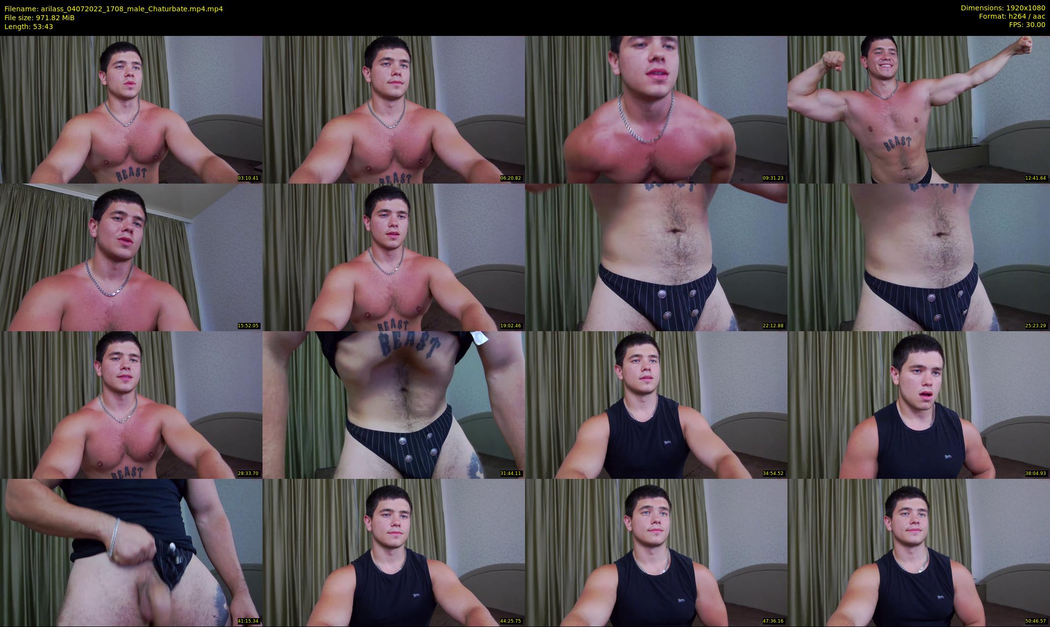 arilass — 54 minute Chaturbate male cam show recording, 1080p, Jul 4, 2022