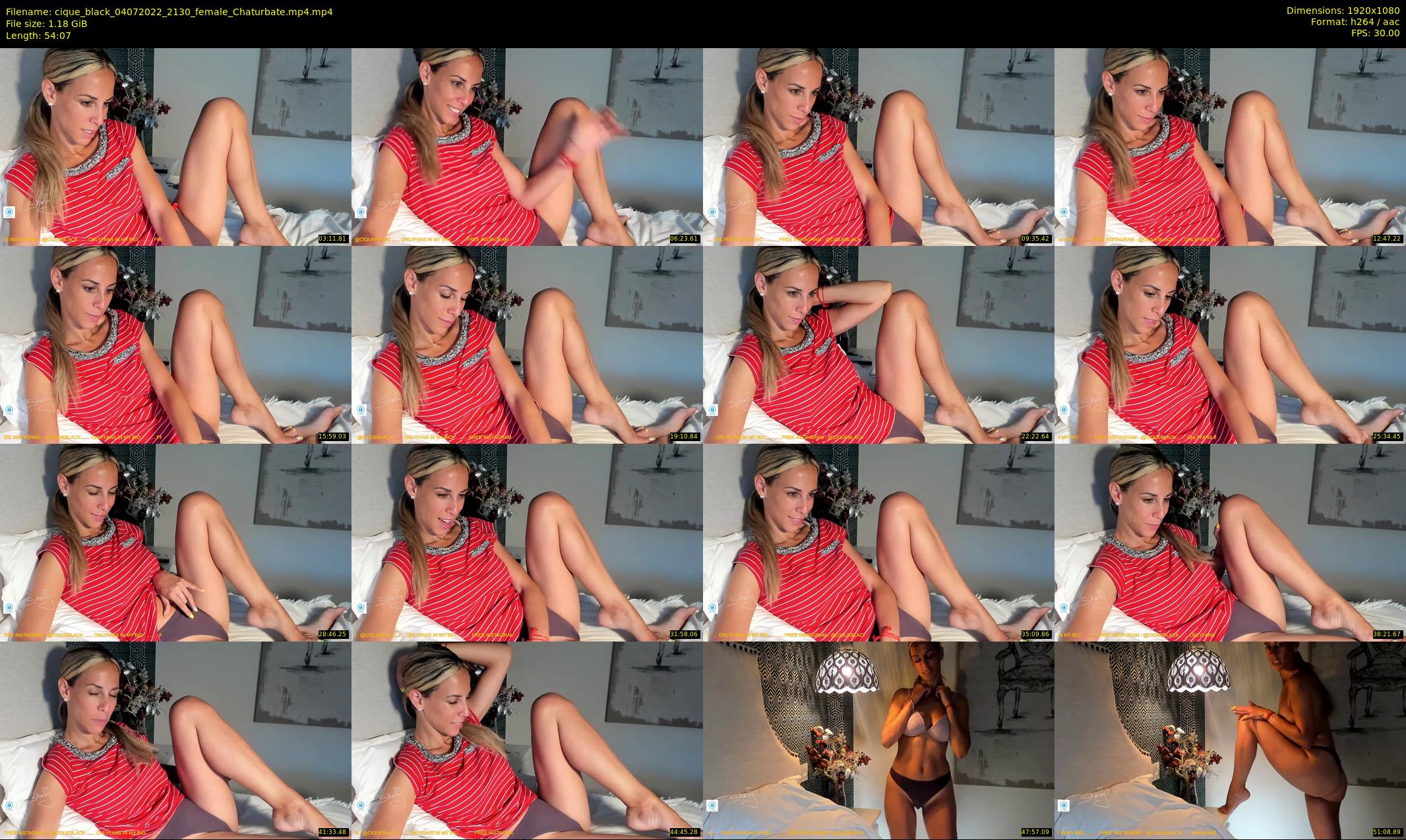 cique_black — 55 minute Chaturbate female cam show recording, 1080p, Jul 4, 2022