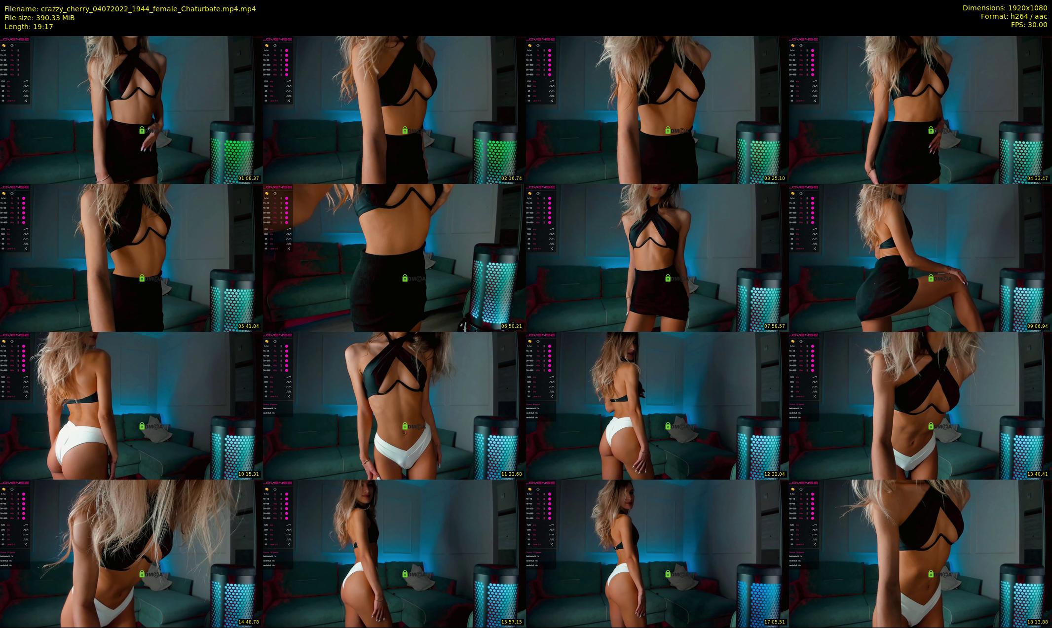 crazzy_cherry — 20 minute Chaturbate female cam show recording, 1080p, Jul 4, 2022