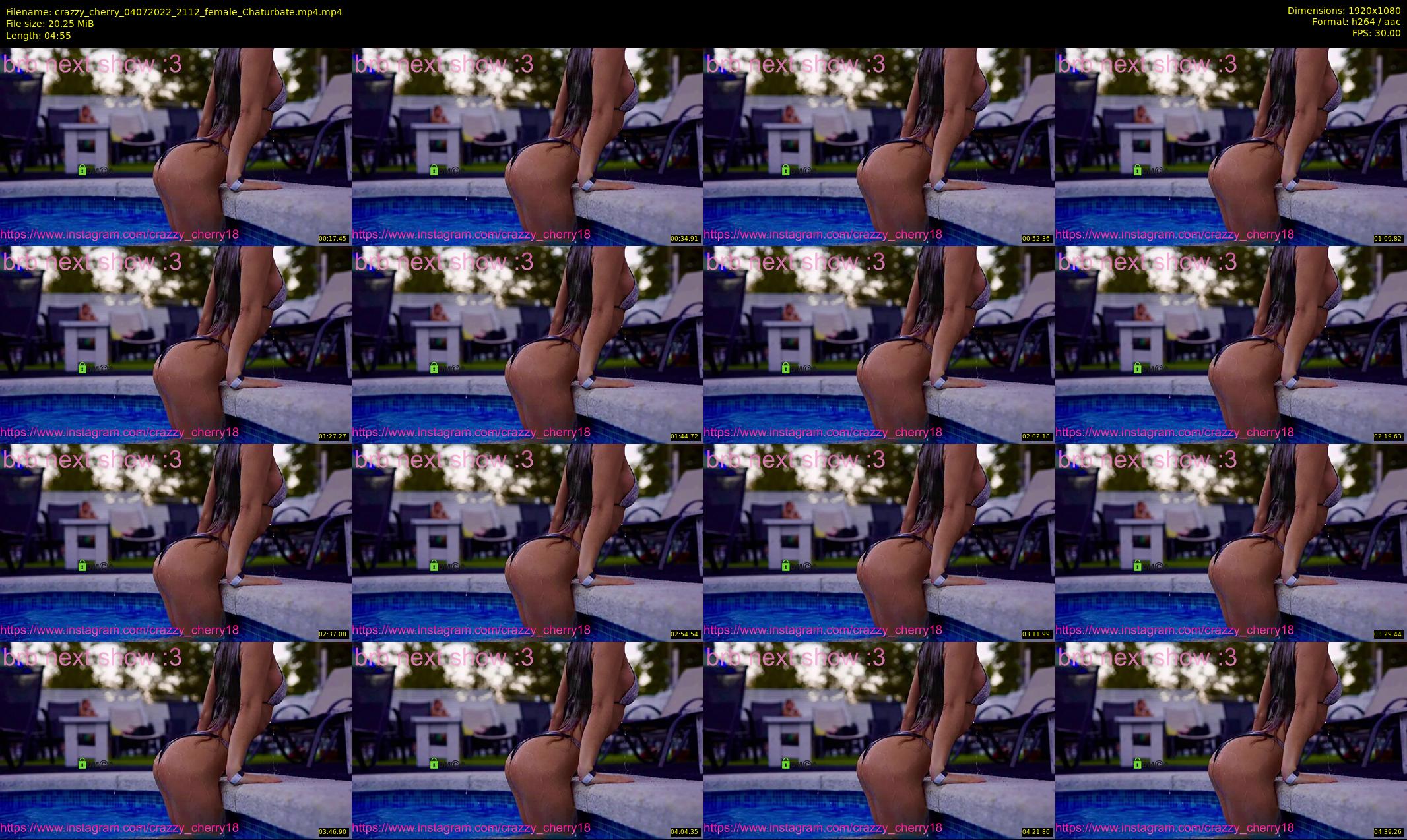 crazzy_cherry — 5 minute Chaturbate female cam show recording, 1080p, Jul 4, 2022