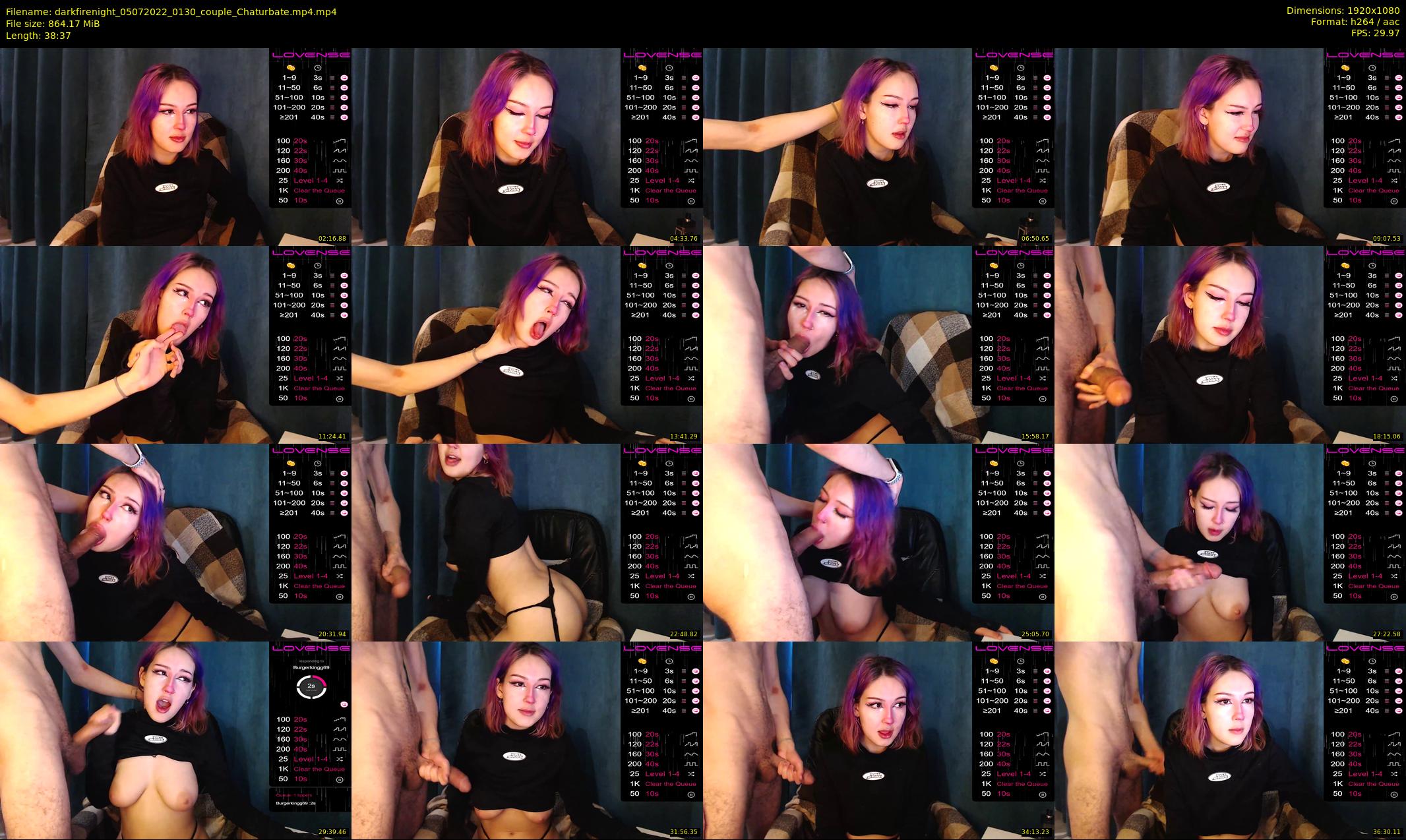 darkfirenight — 39 minute Chaturbate couple cam show recording, 1080p, Jul 5, 2022