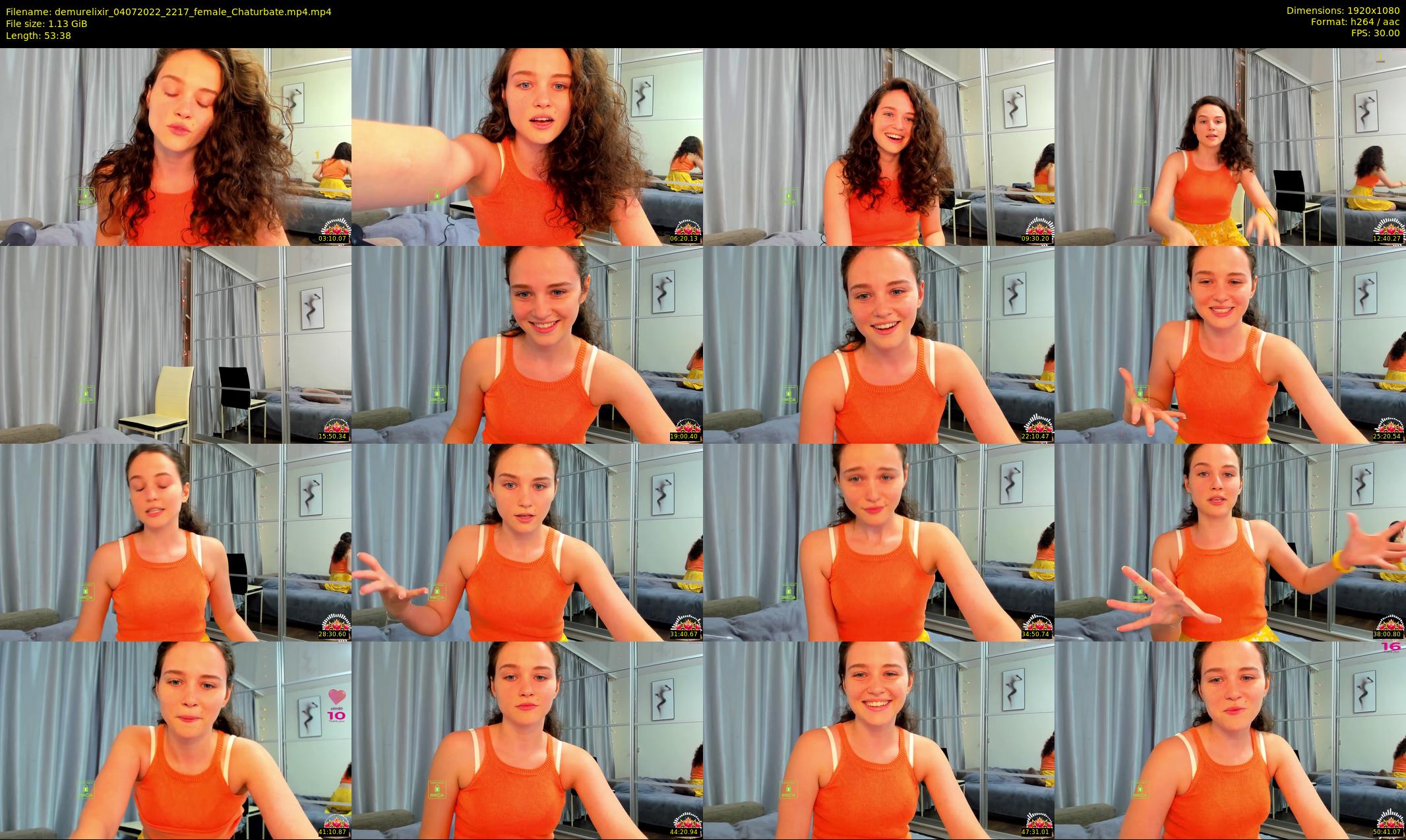 demurelixir — 54 minute Chaturbate female cam show recording, 1080p, Jul 4, 2022