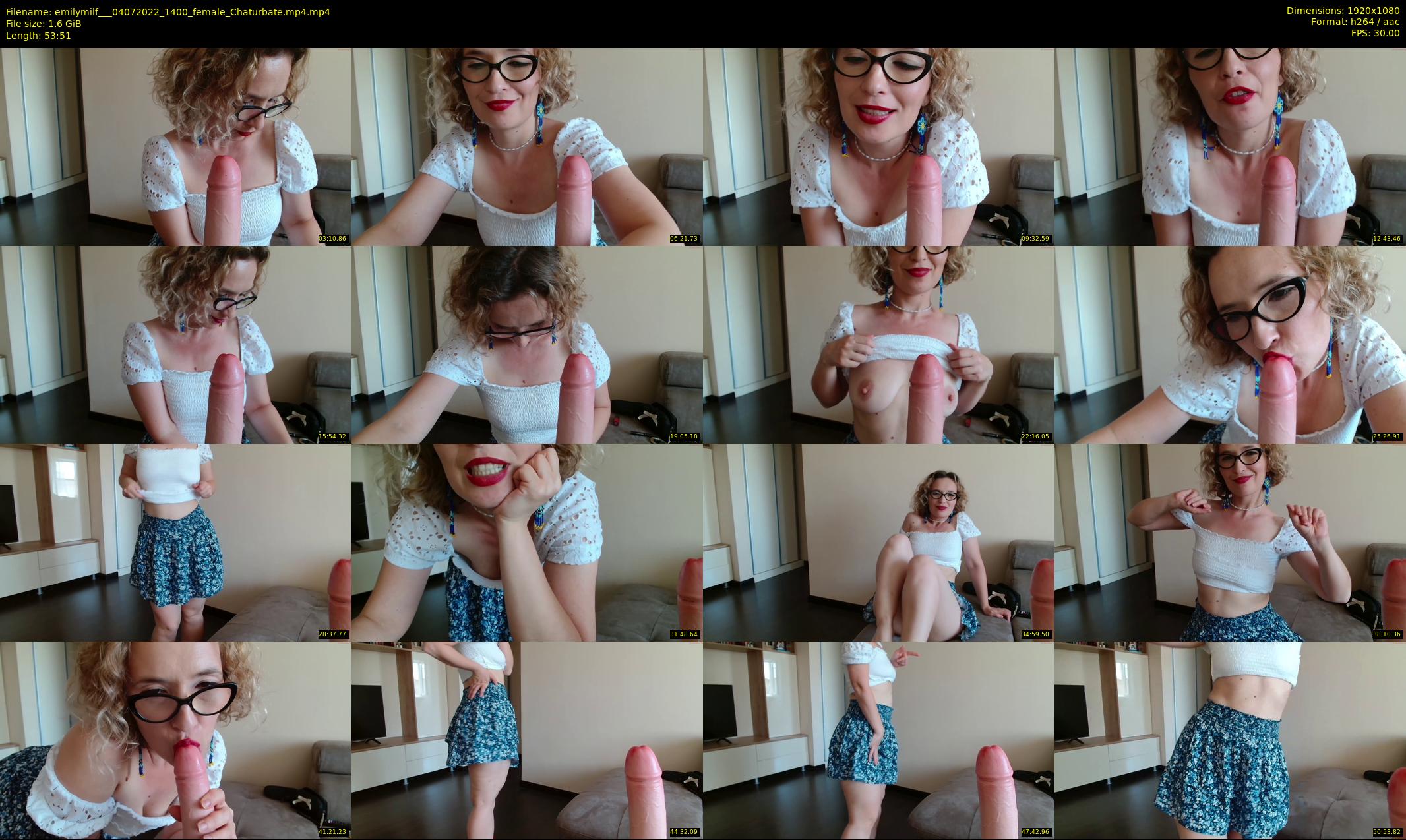 emilymilf__ — 54 minute Chaturbate female cam show recording, 1080p, Jul 4, 2022