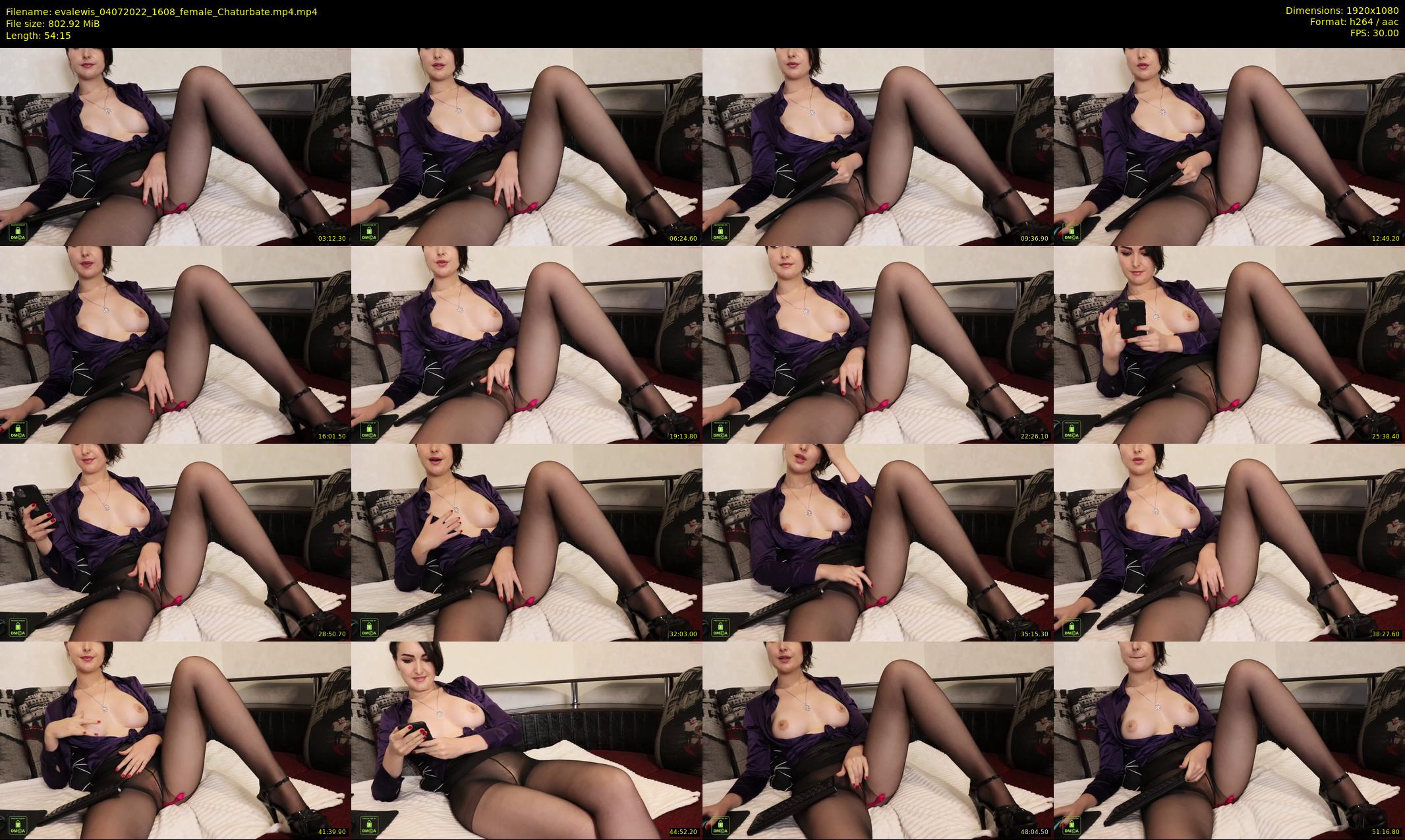 evalewis — 55 minute Chaturbate female cam show recording, 1080p, Jul 4, 2022