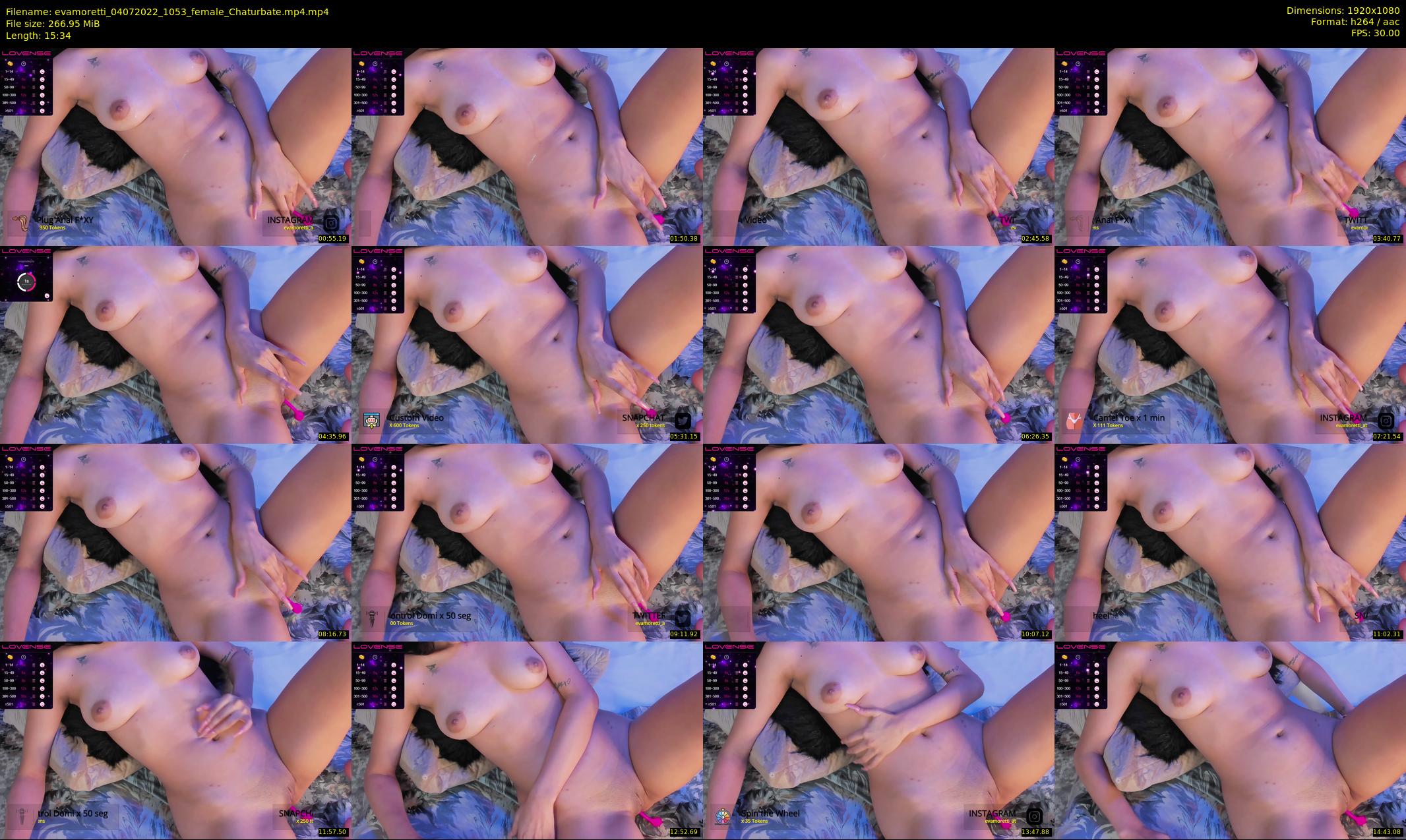 evamoretti — 16 minute Chaturbate female cam show recording, 1080p, Jul 4, 2022