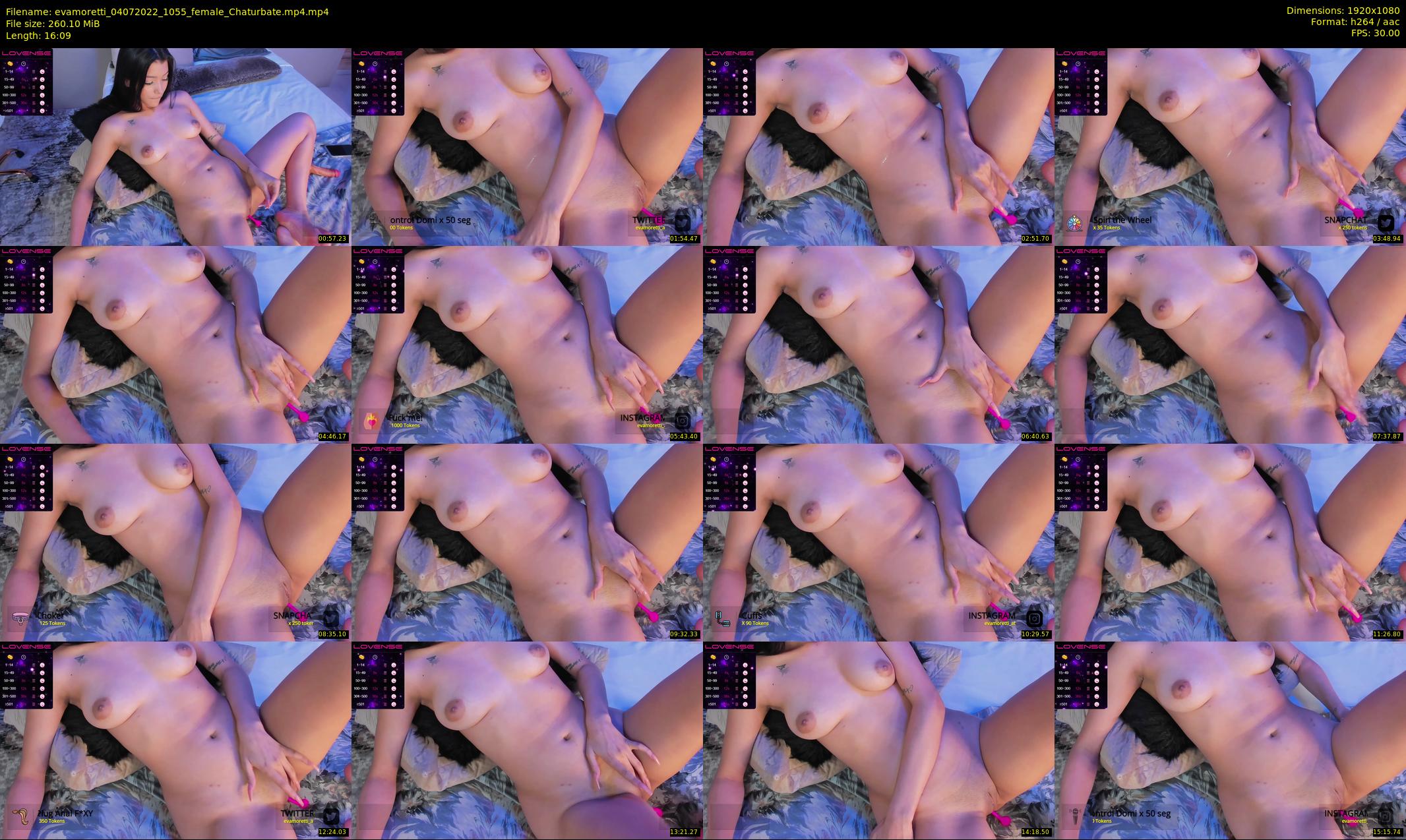 evamoretti — 17 minute Chaturbate female cam show recording, 1080p, Jul 4, 2022