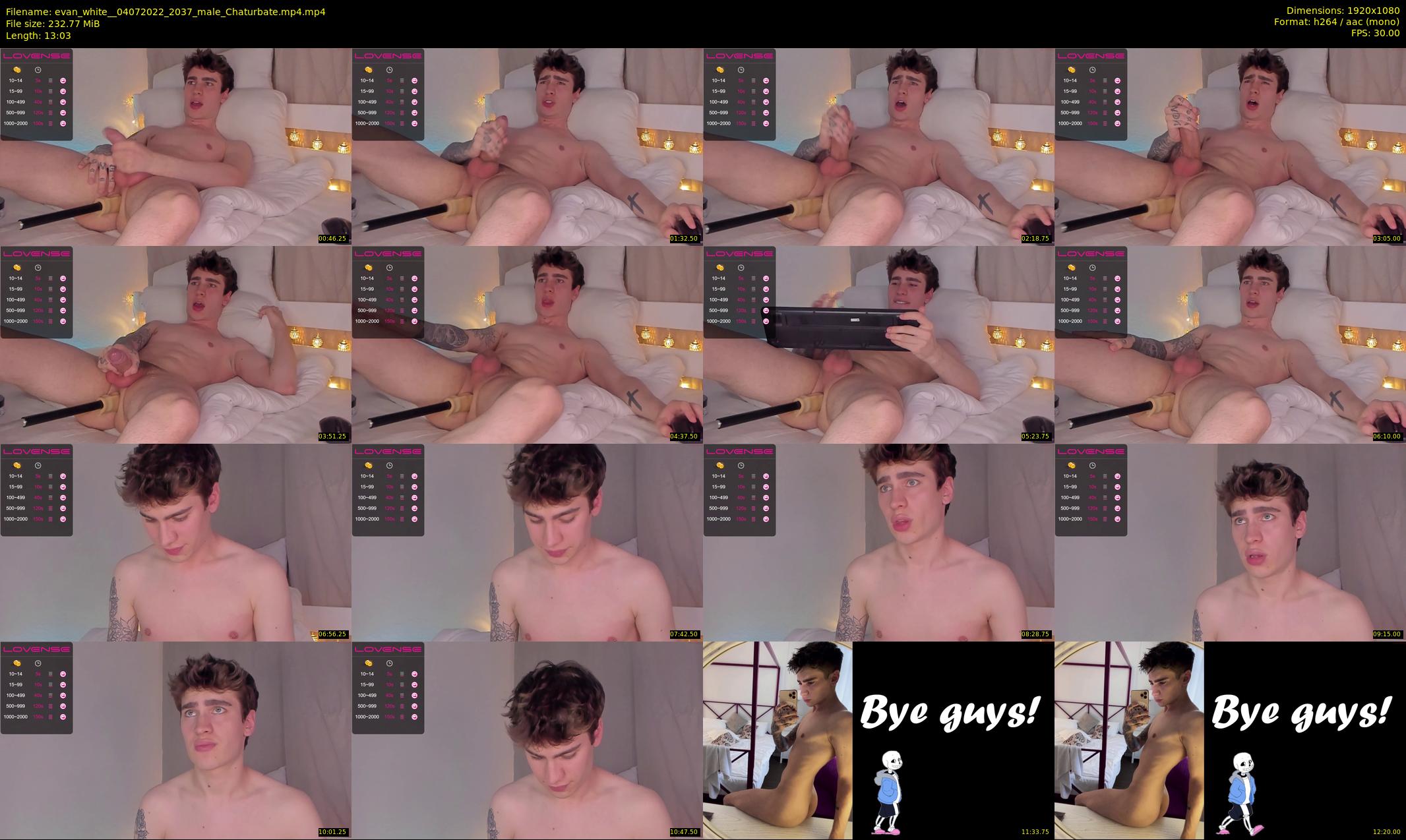 evan_white_ — 14 minute Chaturbate male cam show recording, 1080p, Jul 4, 2022
