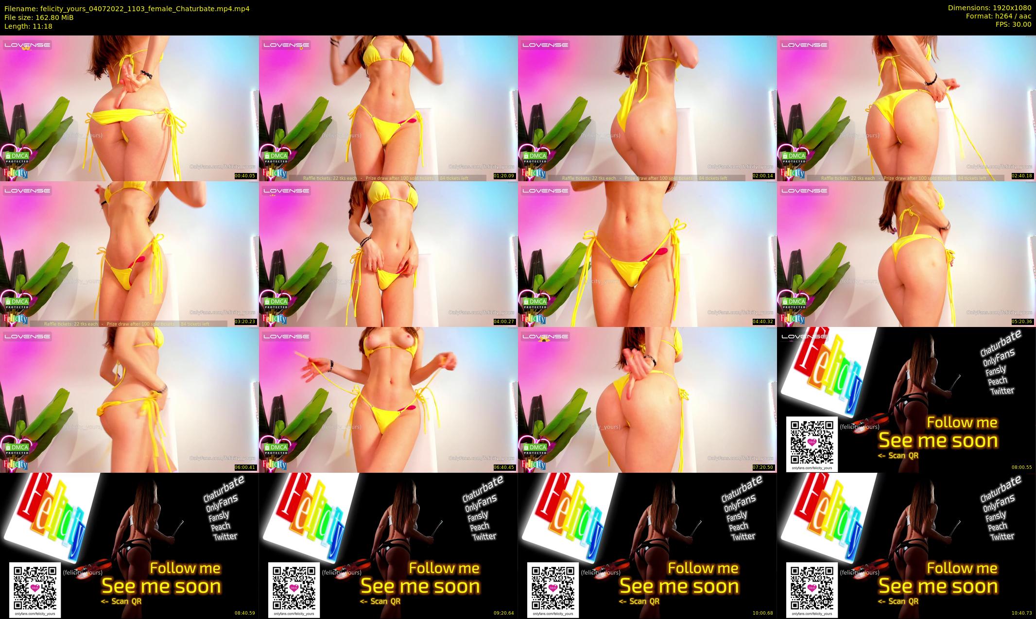 felicity_yours — 12 minute Chaturbate female cam show recording, 1080p, Jul 4, 2022