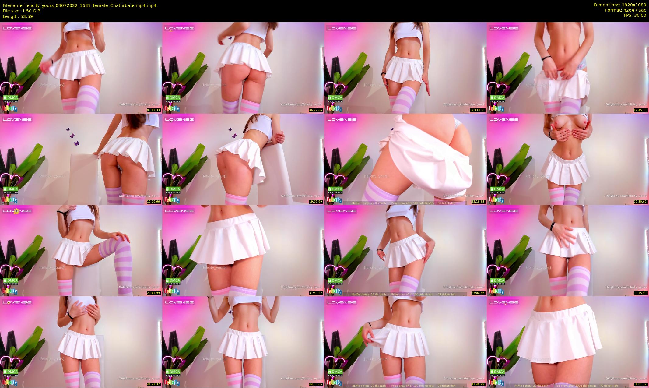 felicity_yours — 54 minute Chaturbate female cam show recording, 1080p, Jul 4, 2022