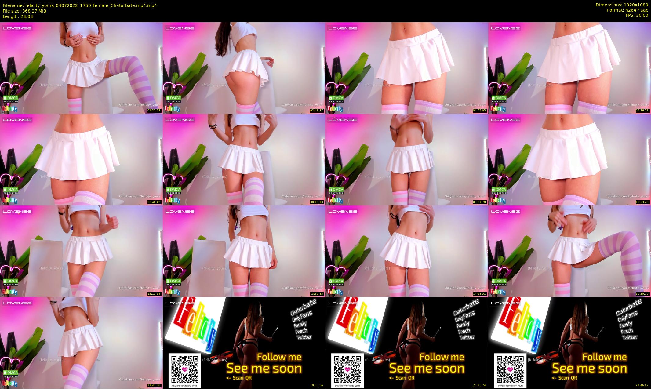 felicity_yours — 24 minute Chaturbate female cam show recording, 1080p, Jul 4, 2022