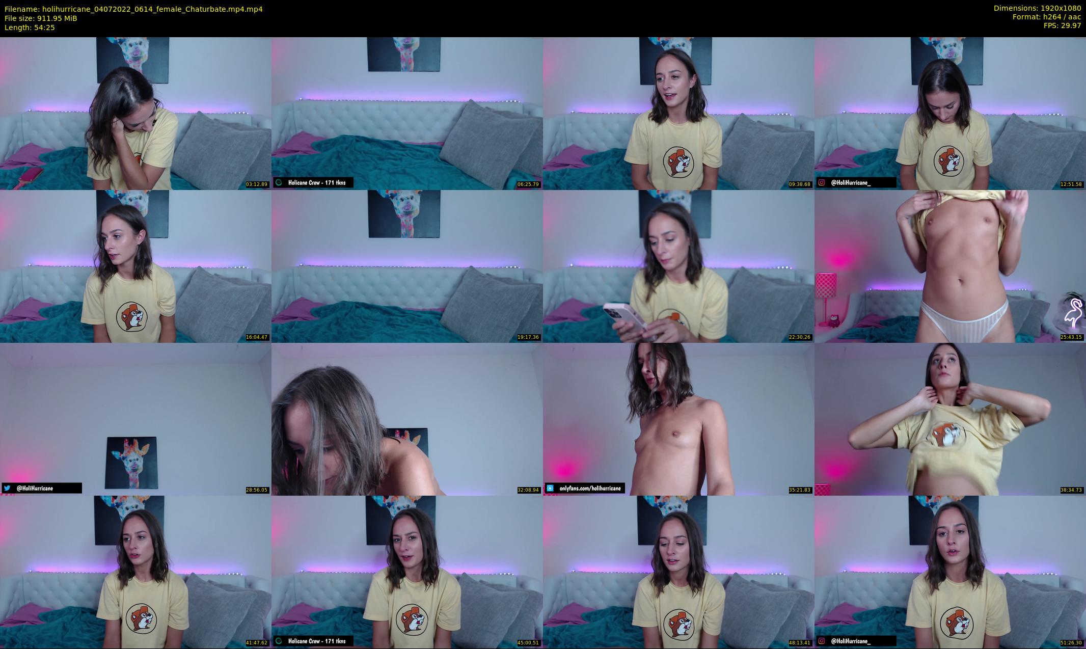 holihurricane — 55 minute Chaturbate female cam show recording, 1080p, Jul 4, 2022