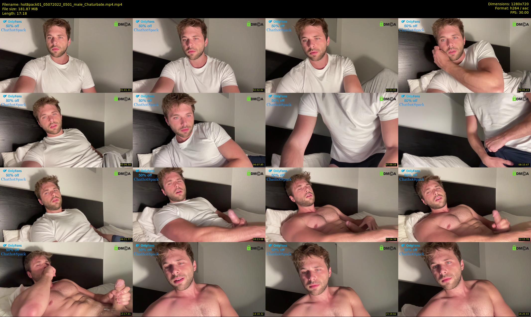 hot8pack01 — 18 minute Chaturbate male cam show recording, 720p, Jul 5, 2022
