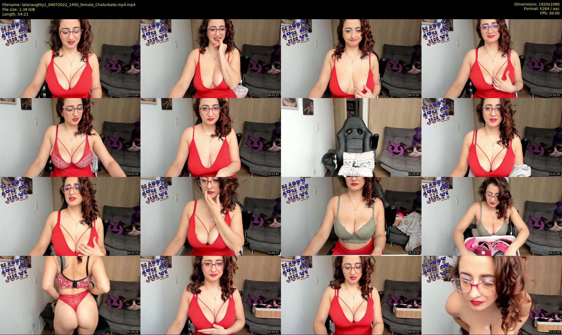 lalanaughty1 — 55 minute Chaturbate female cam show recording, 1080p, Jul 4, 2022