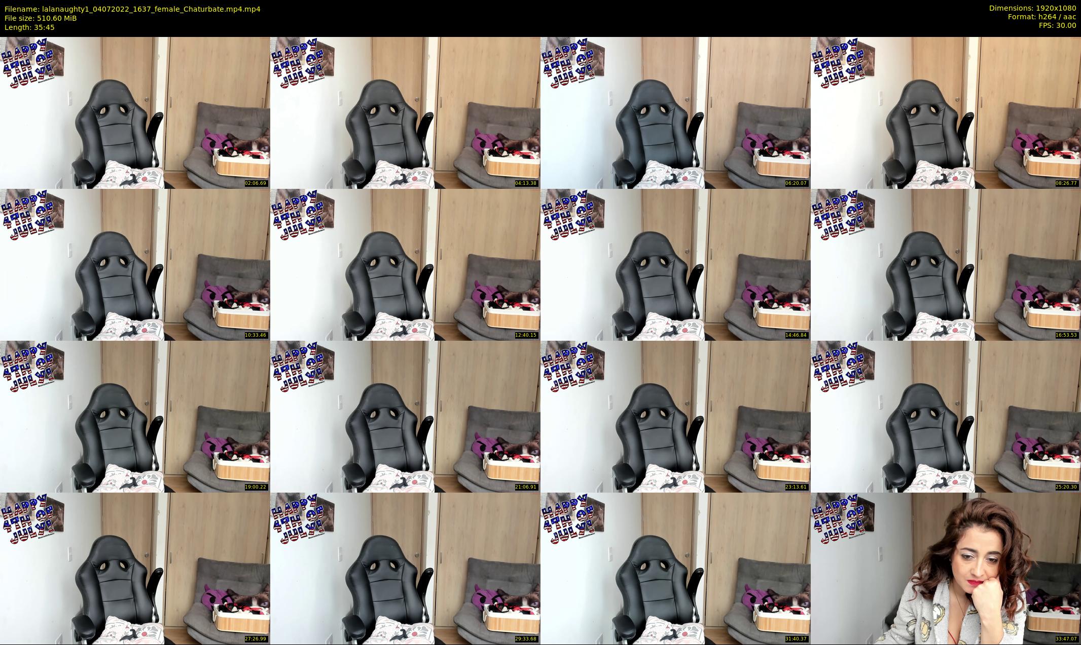 lalanaughty1 — 36 minute Chaturbate female cam show recording, 1080p, Jul 4, 2022