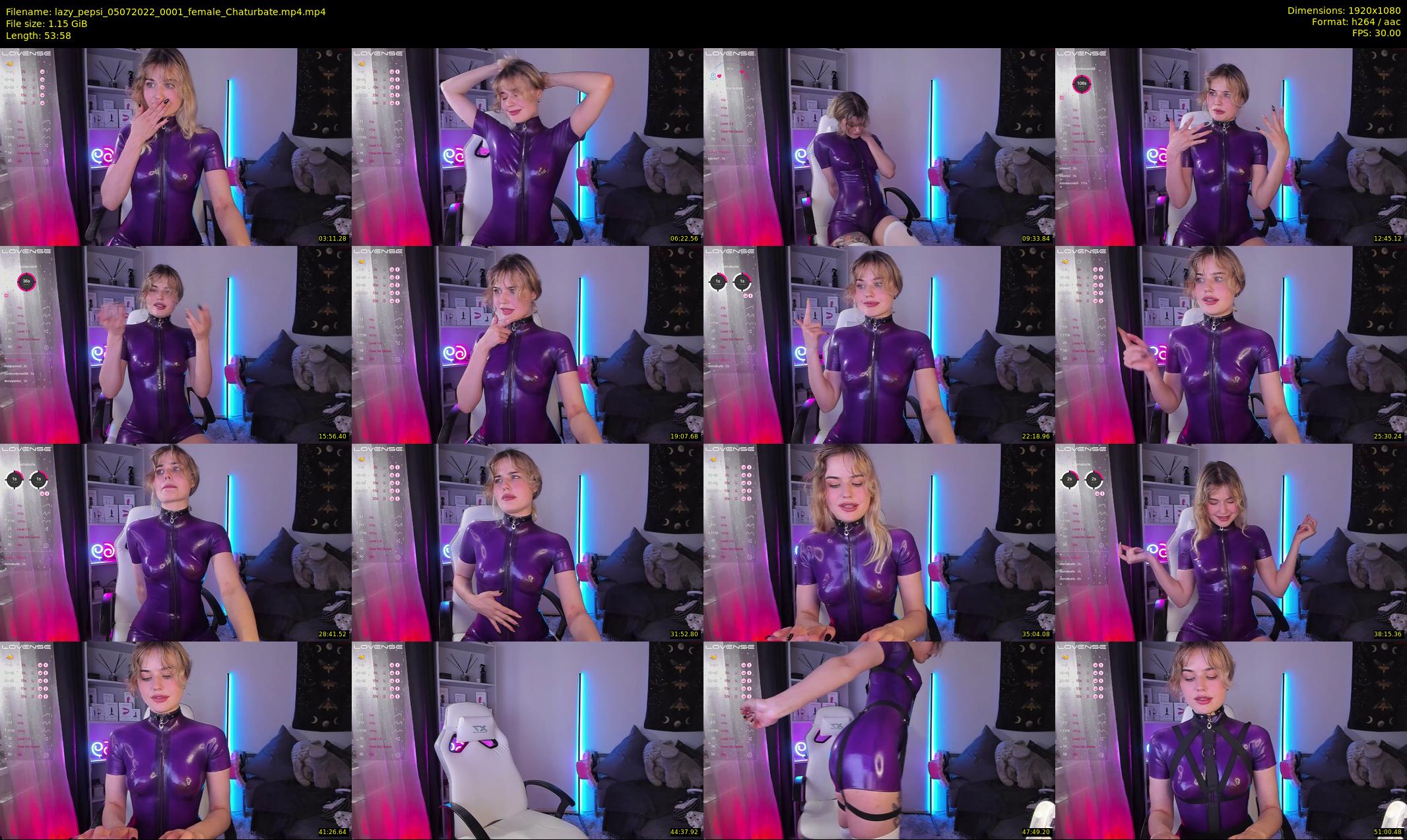 lazy_pepsi — 54 minute Chaturbate female cam show recording, 1080p, Jul 5, 2022