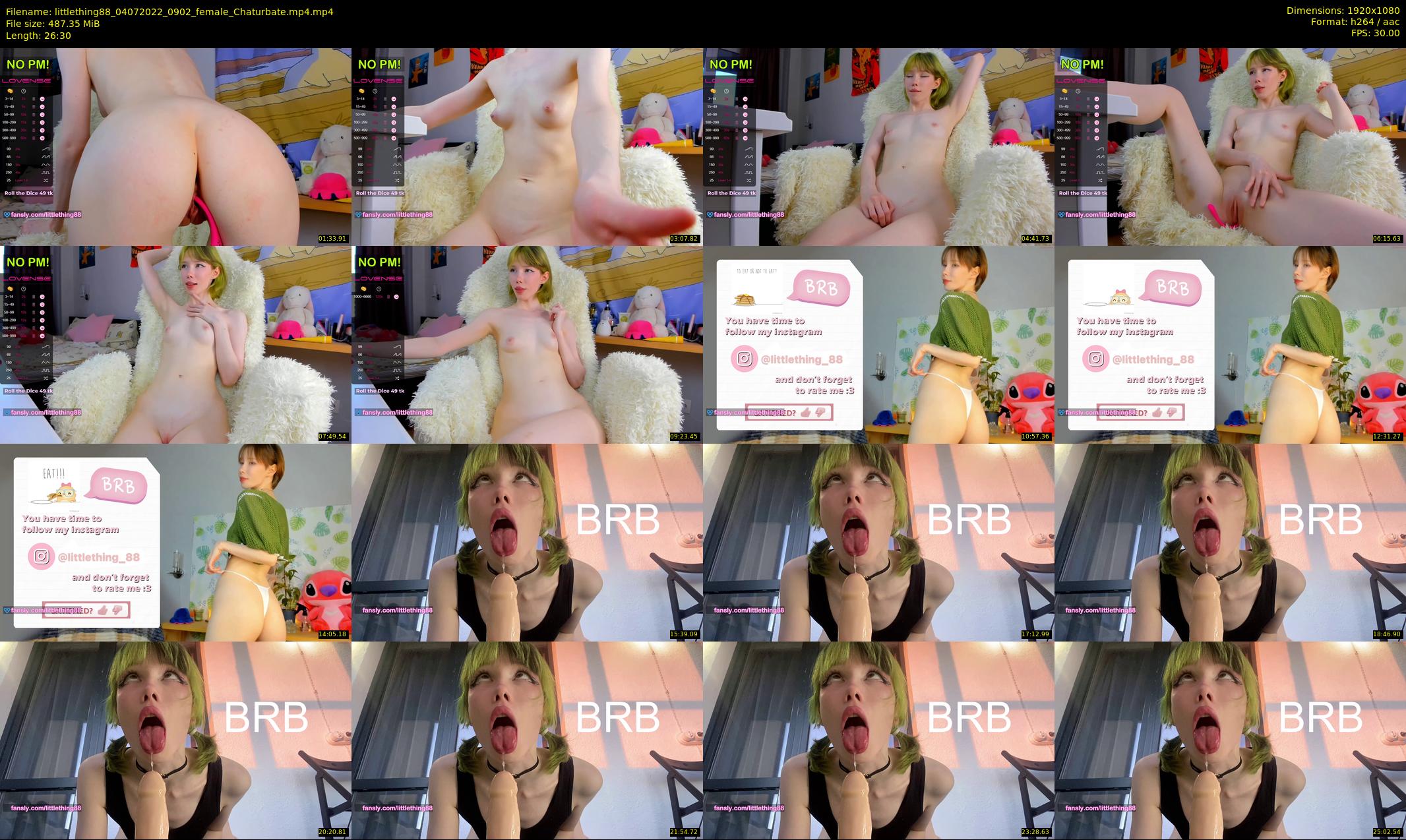 littlething88 — 27 minute Chaturbate female cam show recording, 1080p, Jul 4, 2022