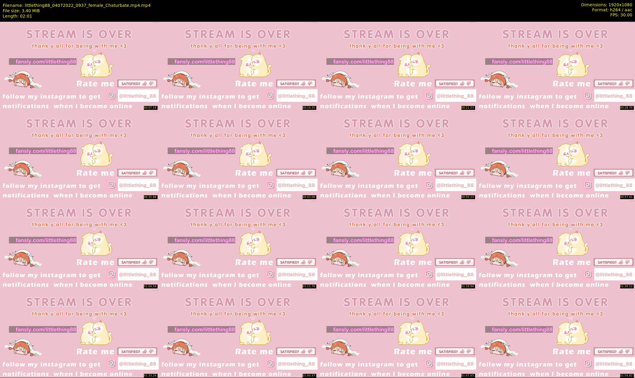 littlething88 — 3 minute Chaturbate female cam show recording, 1080p, Jul 4, 2022