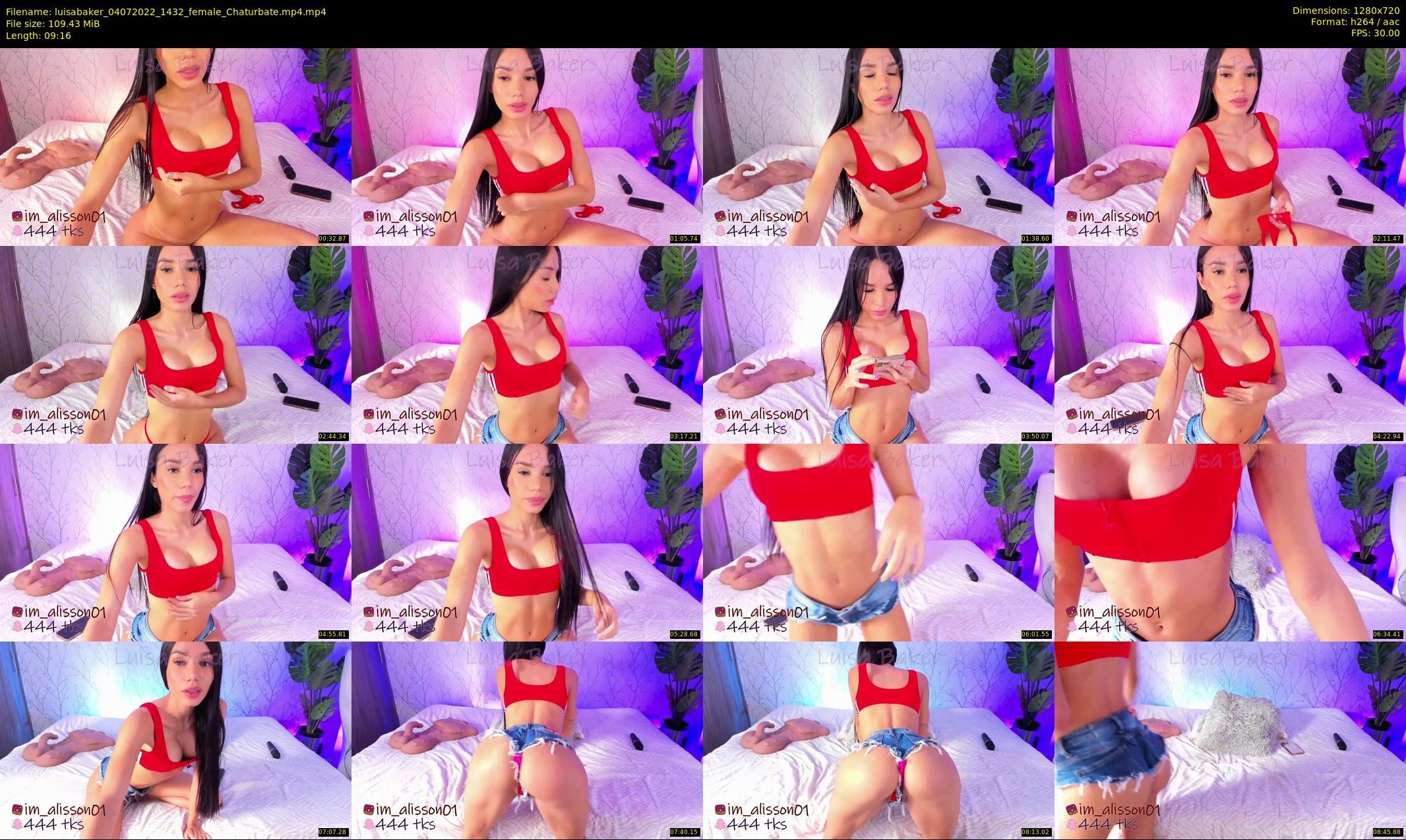luisabaker — 10 minute Chaturbate female cam show recording, 720p, Jul 4, 2022