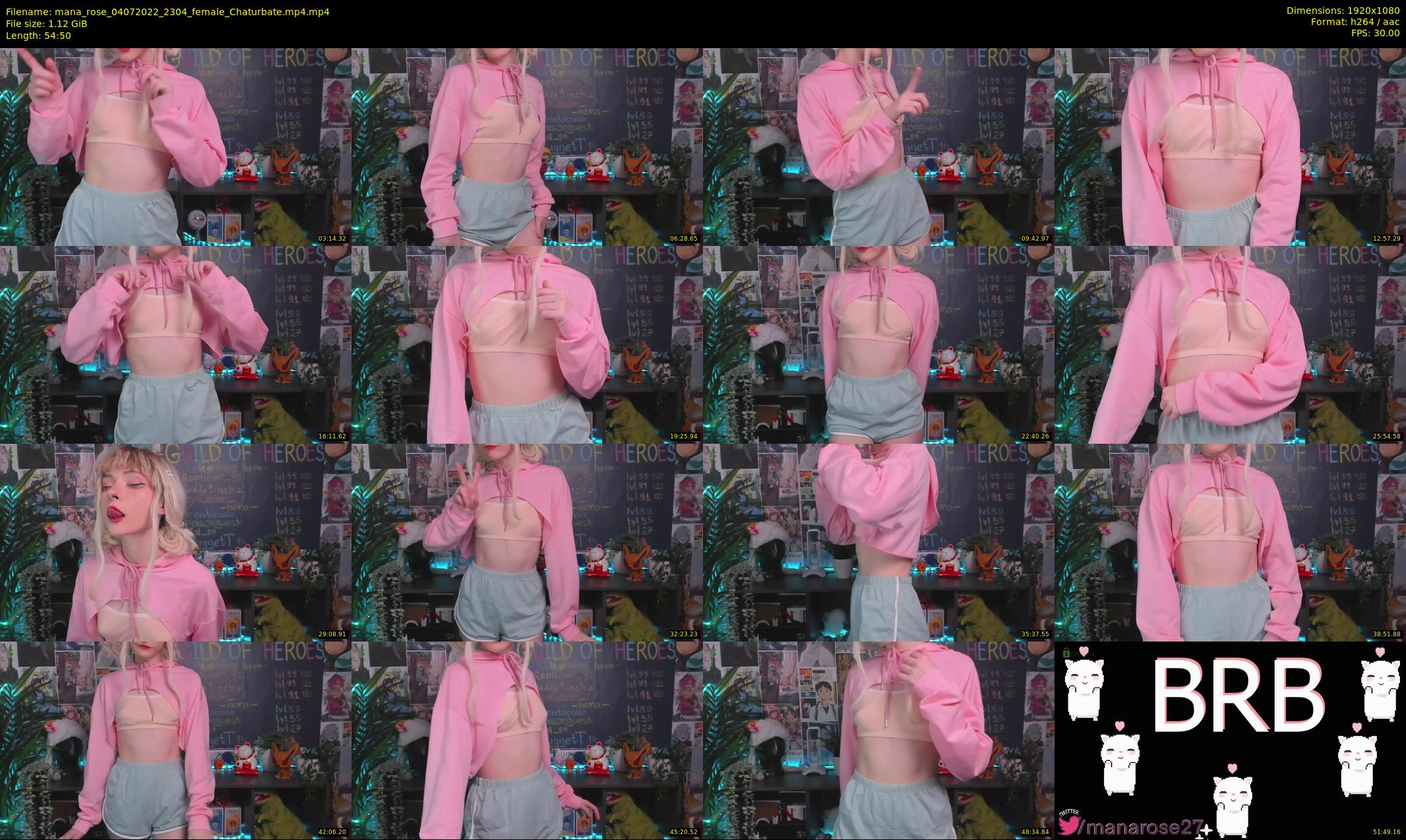 mana_rose — 55 minute Chaturbate female cam show recording, 1080p, Jul 4, 2022