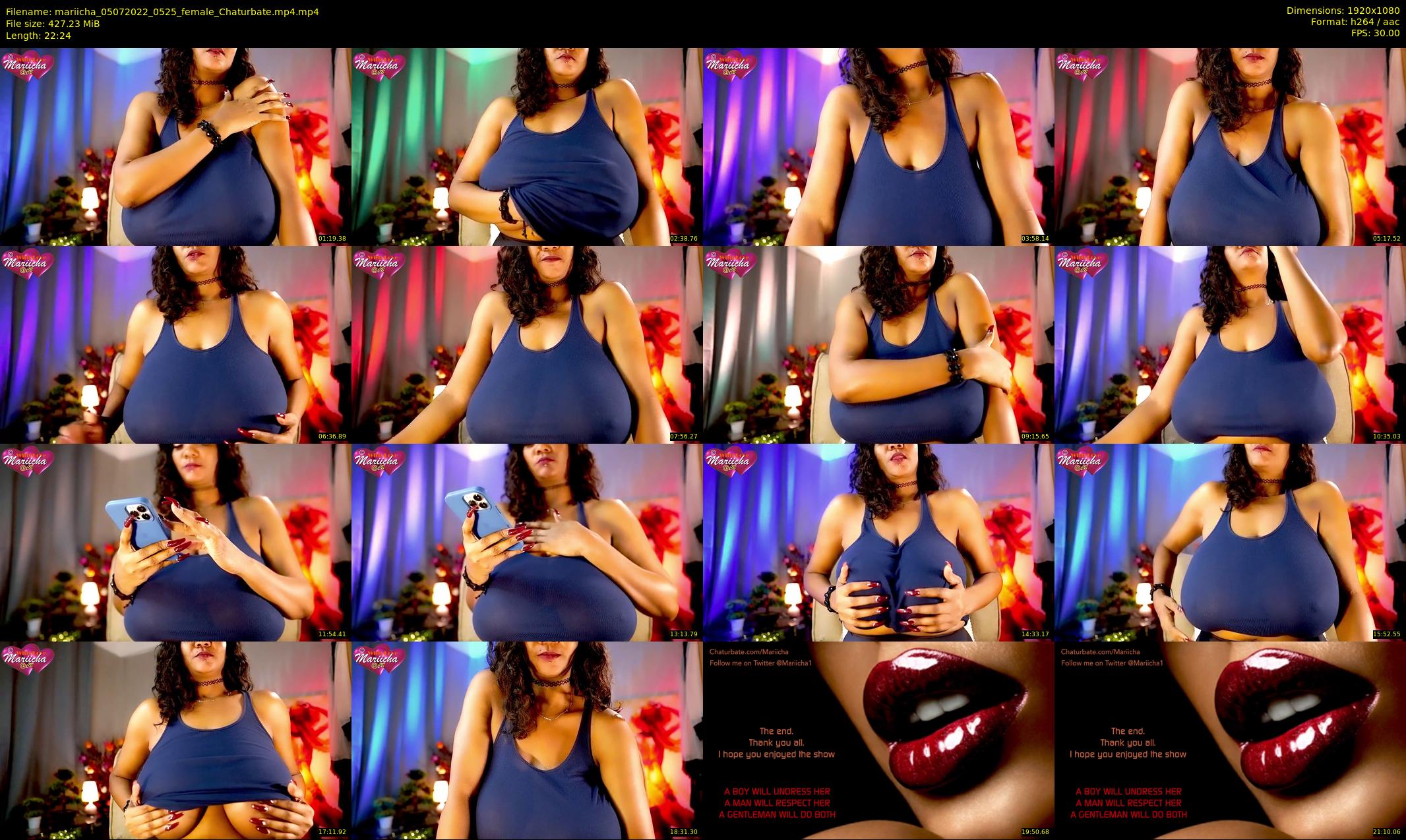 mariicha — 23 minute Chaturbate female cam show recording, 1080p, Jul 5, 2022