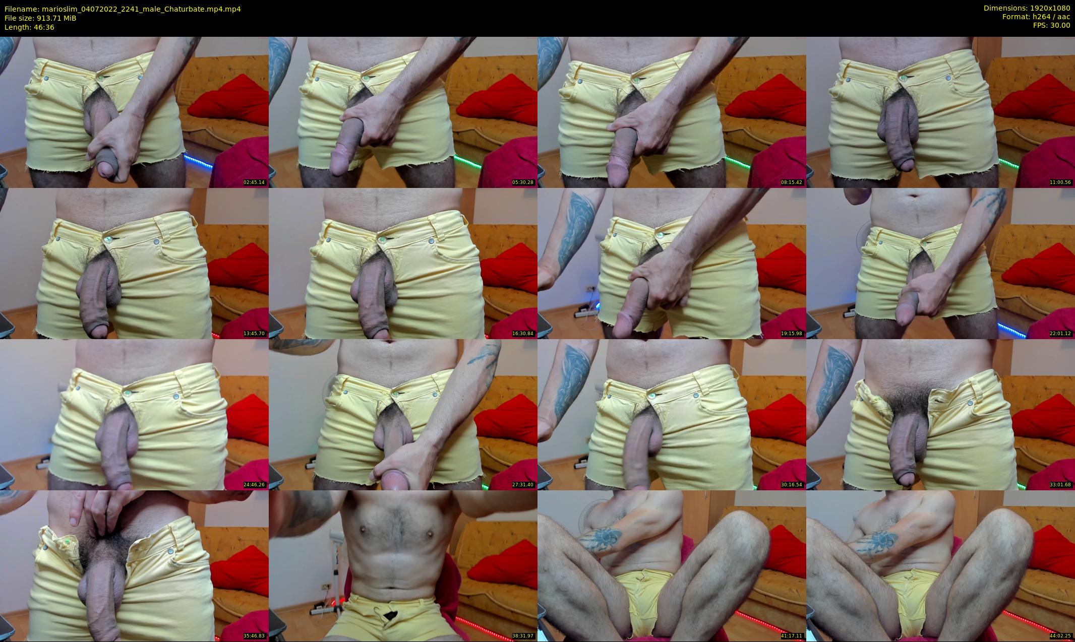 marioslim — 47 minute Chaturbate male cam show recording, 1080p, Jul 4, 2022