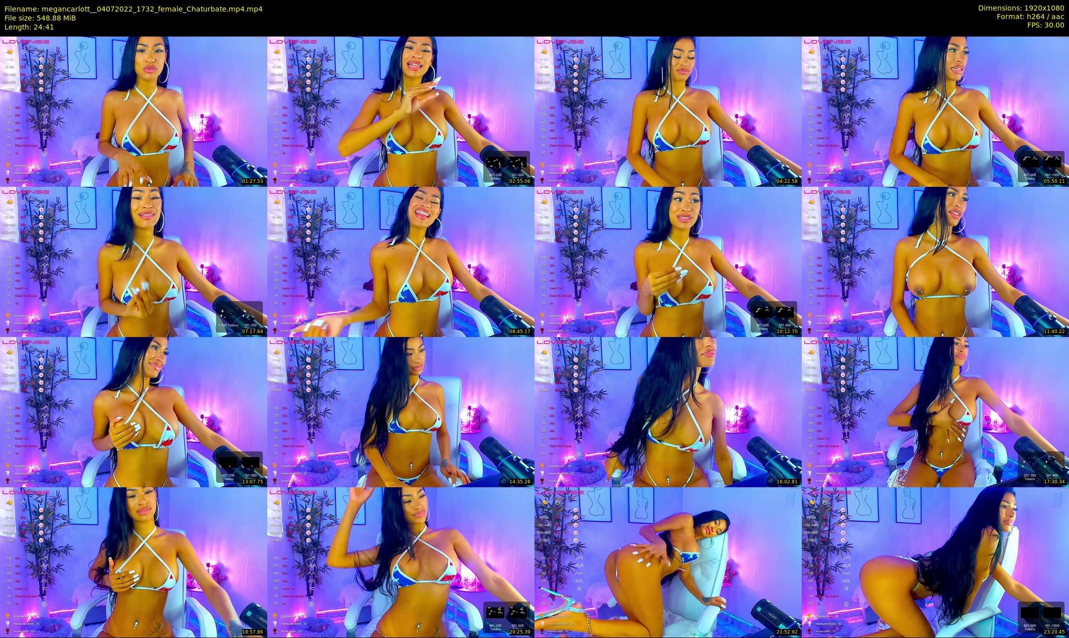 megancarlott_ — 25 minute Chaturbate female cam show recording, 1080p, Jul 4, 2022