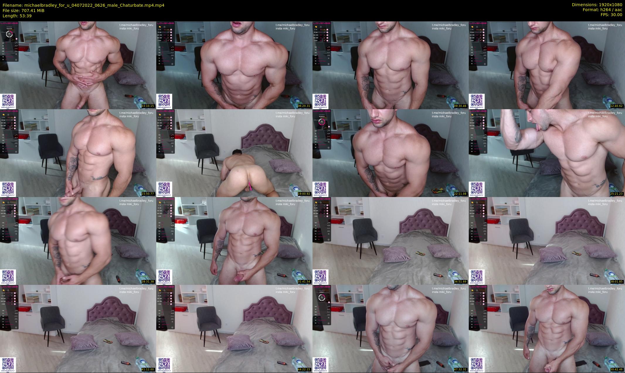 michaelbradley_for_u — 54 minute Chaturbate male cam show recording, 1080p, Jul 4, 2022