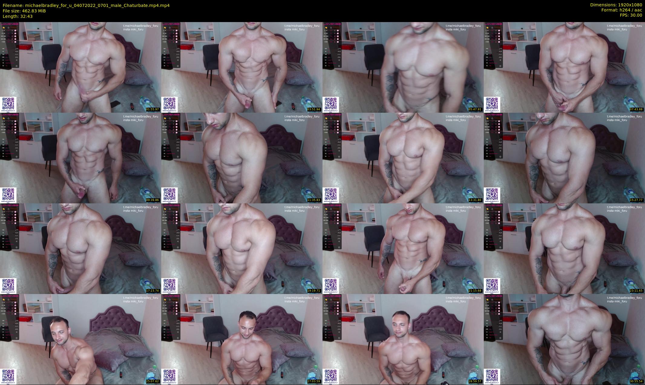 michaelbradley_for_u — 33 minute Chaturbate male cam show recording, 1080p, Jul 4, 2022