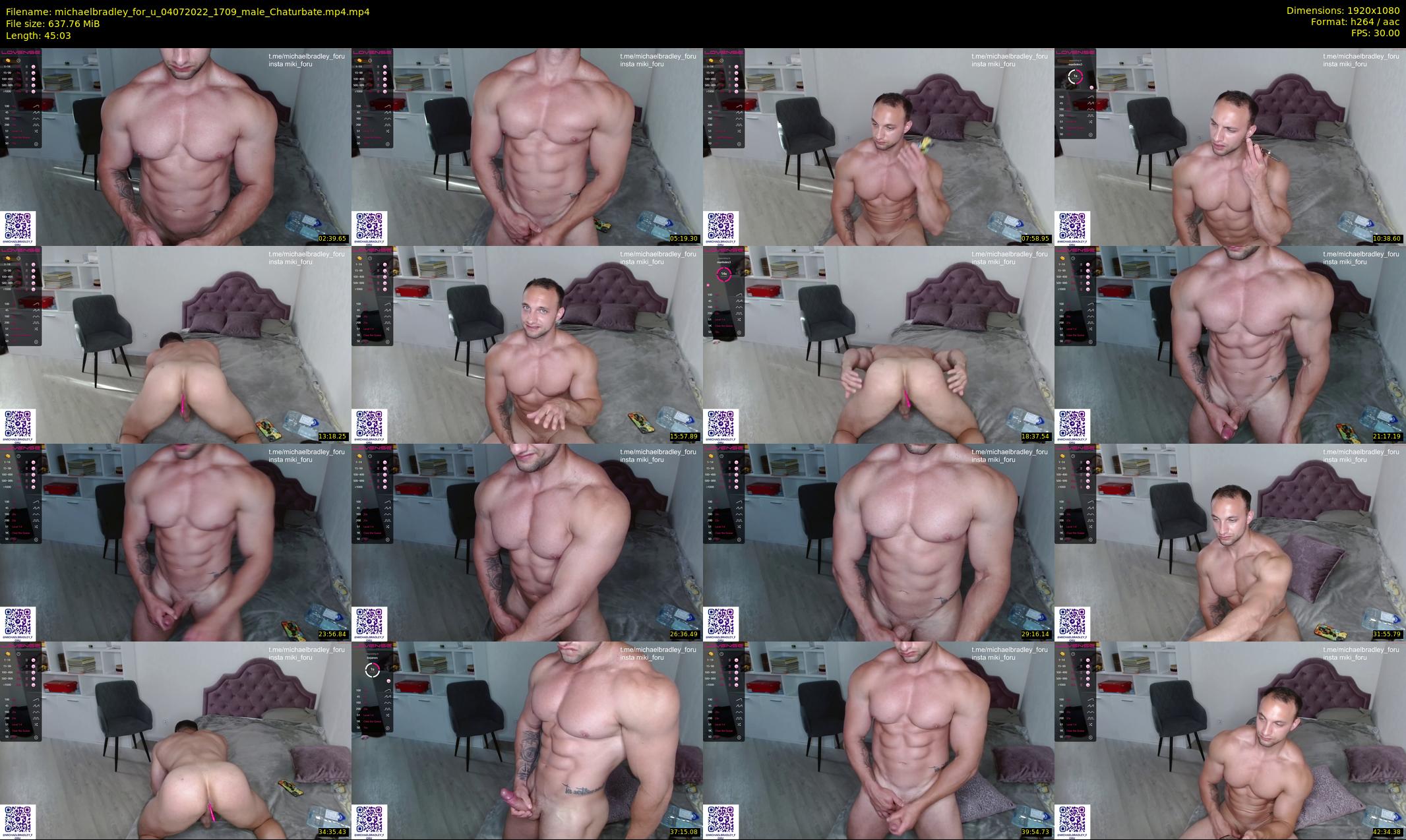 michaelbradley_for_u — 46 minute Chaturbate male cam show recording, 1080p, Jul 4, 2022