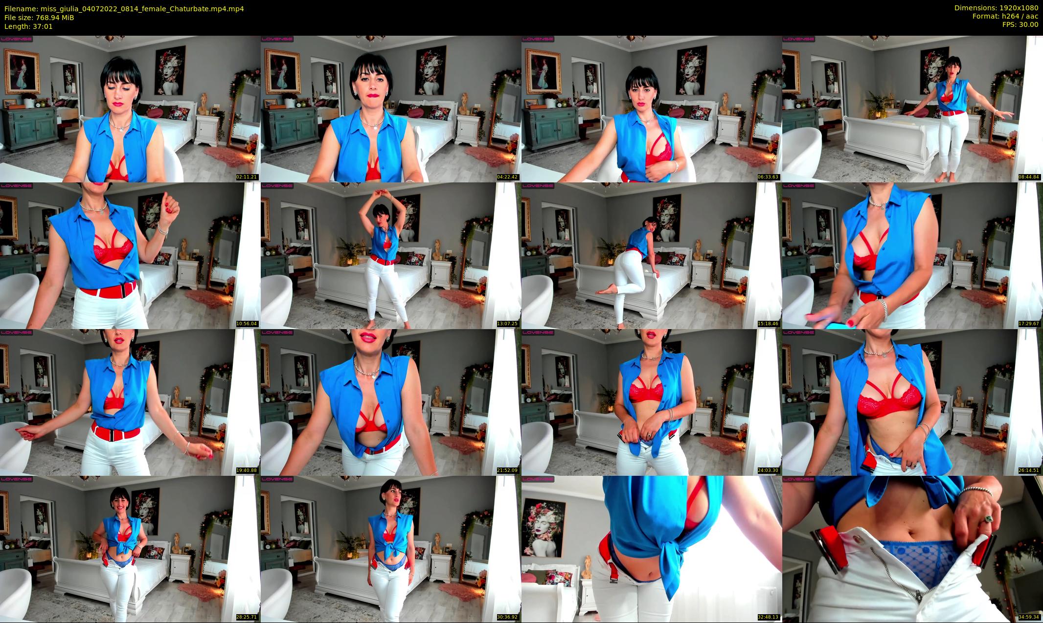 miss_giulia — 38 minute Chaturbate female cam show recording, 1080p, Jul 4, 2022