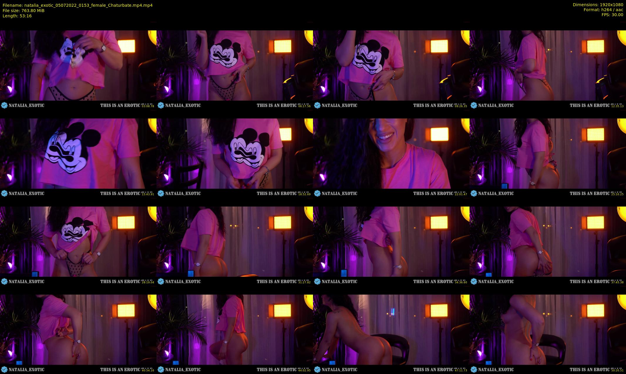 natalia_exotic — 54 minute Chaturbate female cam show recording, 1080p, Jul 5, 2022
