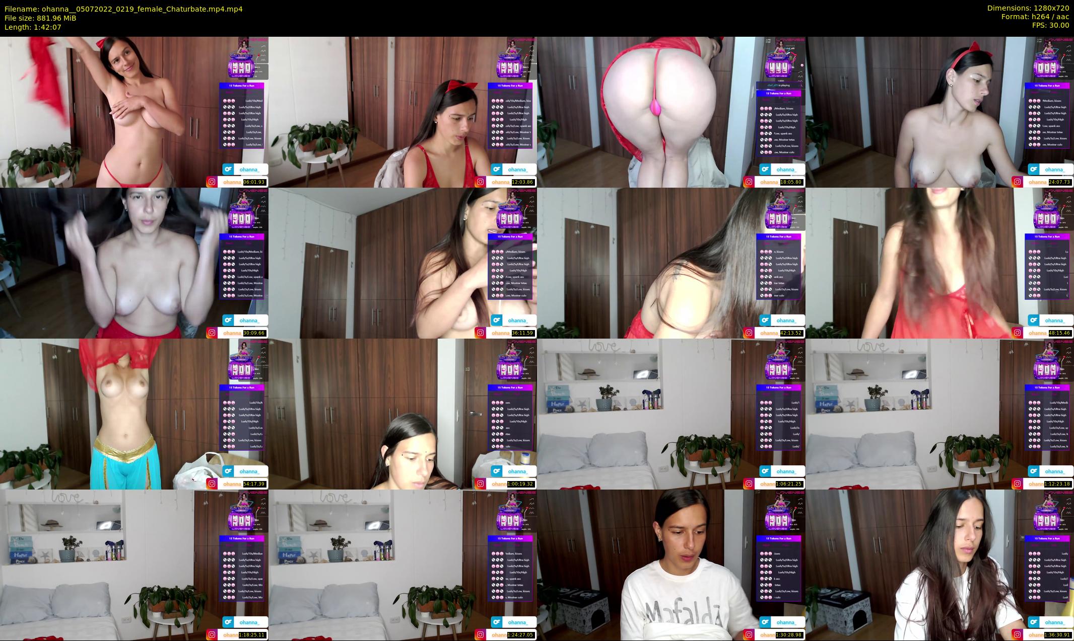 ohanna_ — 103 minute Chaturbate female cam show recording, 720p, Jul 5, 2022