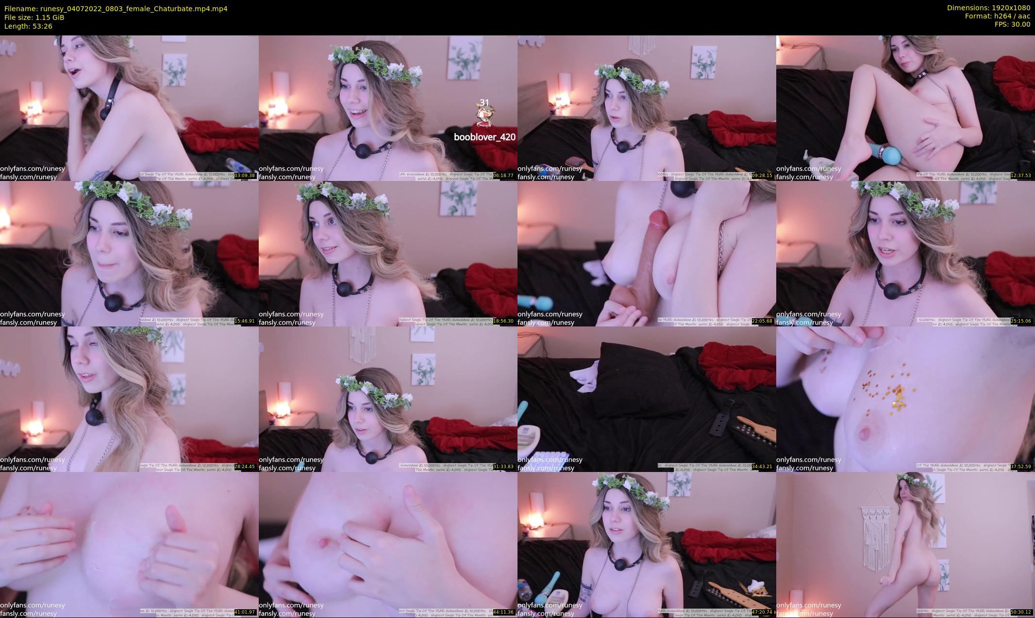runesy — 54 minute Chaturbate female cam show recording, 1080p, Jul 4, 2022