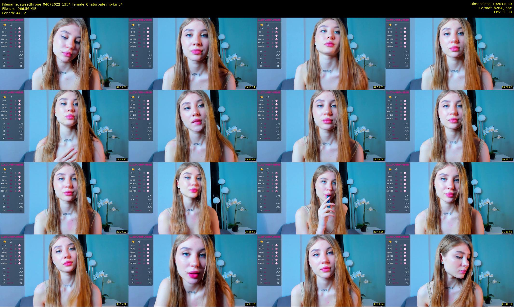 sweetthrone — 45 minute Chaturbate couple cam show recording, 1080p, Jul 4, 2022