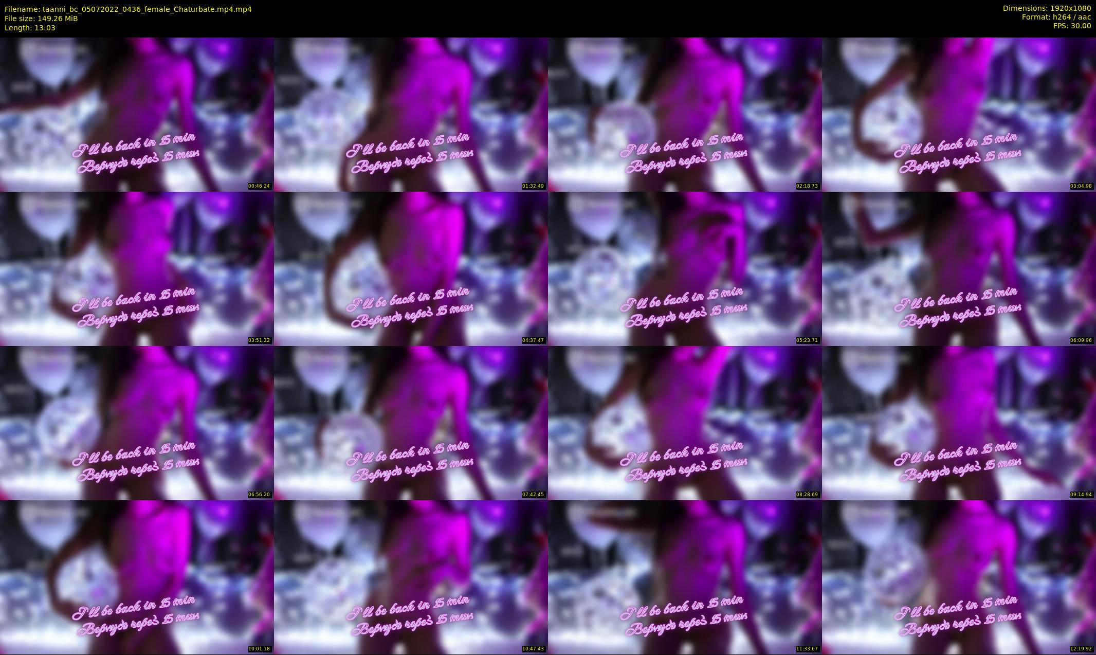 taanni_bc — 14 minute Chaturbate female cam show recording, 1080p, Jul 5, 2022