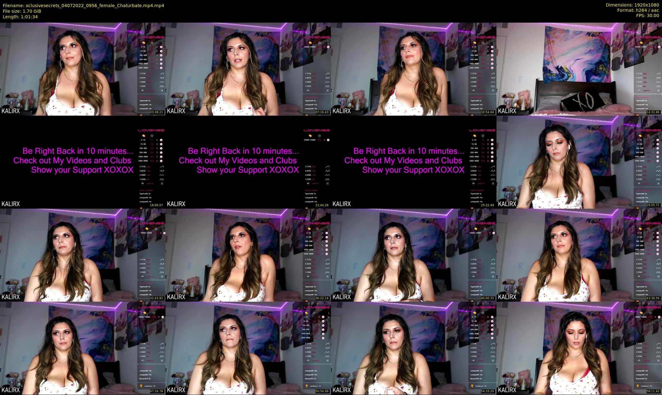 xclusivesecrets — 62 minute Chaturbate female cam show recording, 1080p, Jul 4, 2022