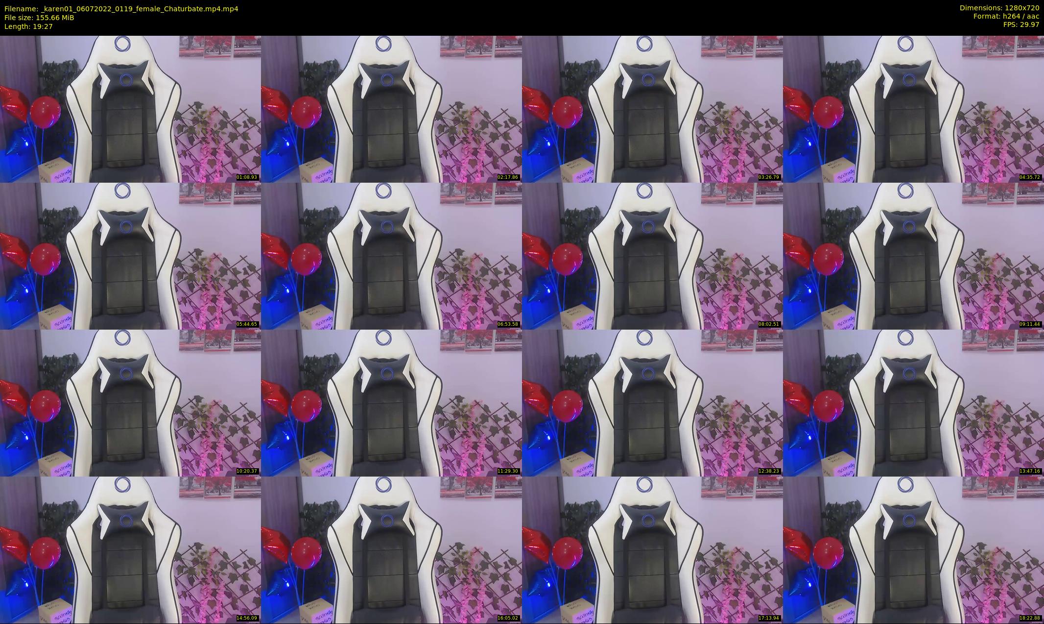 _karen01 — 20 minute Chaturbate female cam show recording, 720p, Jul 6, 2022