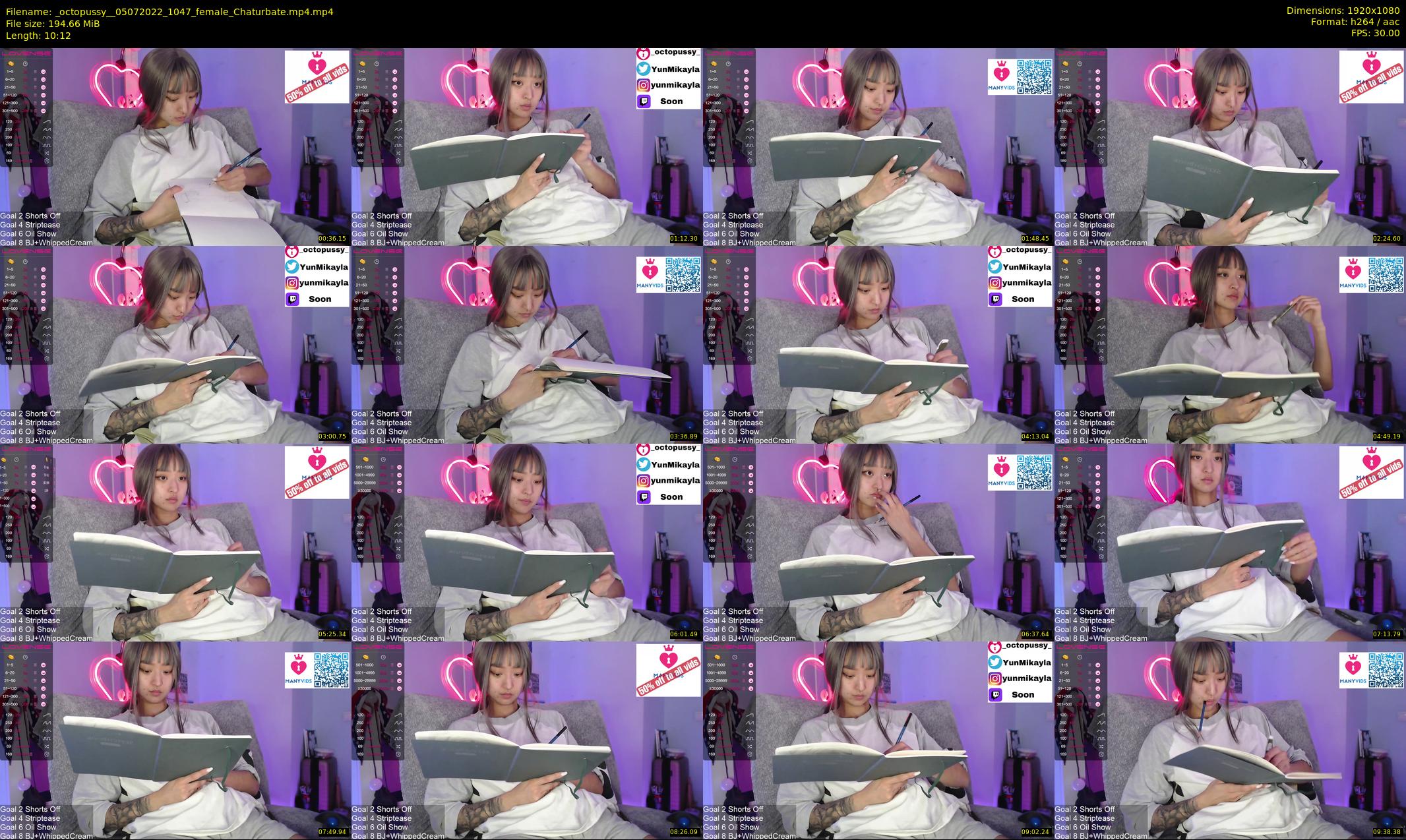 _octopussy_ — 11 minute Chaturbate female cam show recording, 1080p, Jul 5, 2022