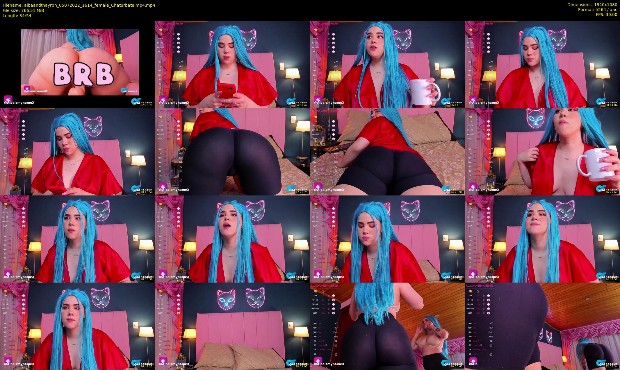albaandthayron — 35 minute Chaturbate couple cam show recording, 1080p, Jul 5, 2022