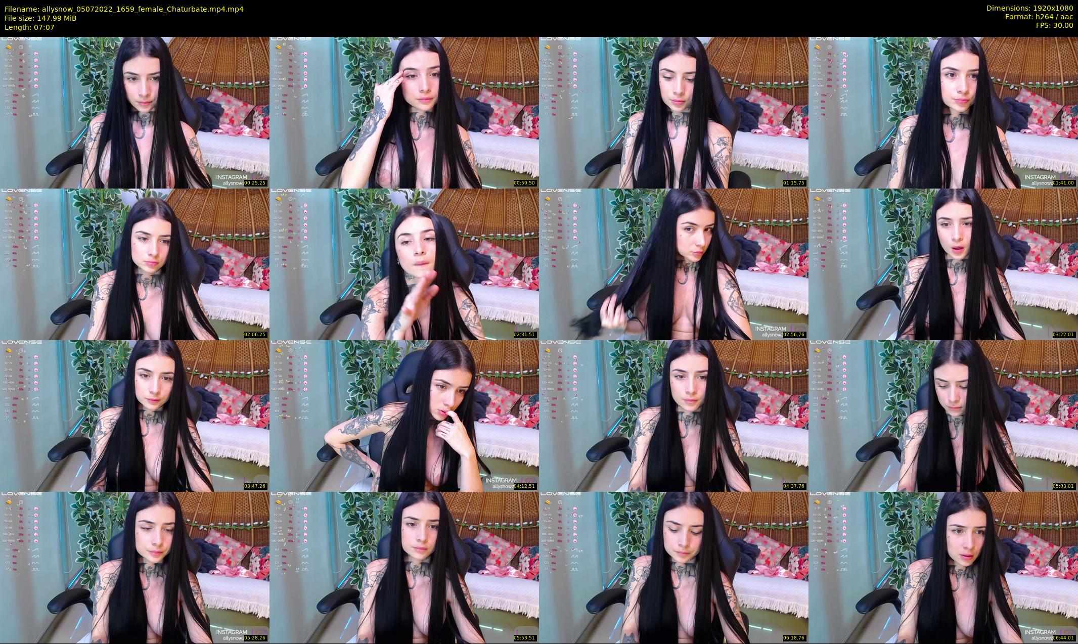 allysnow — 8 minute Chaturbate female cam show recording, 1080p, Jul 5, 2022
