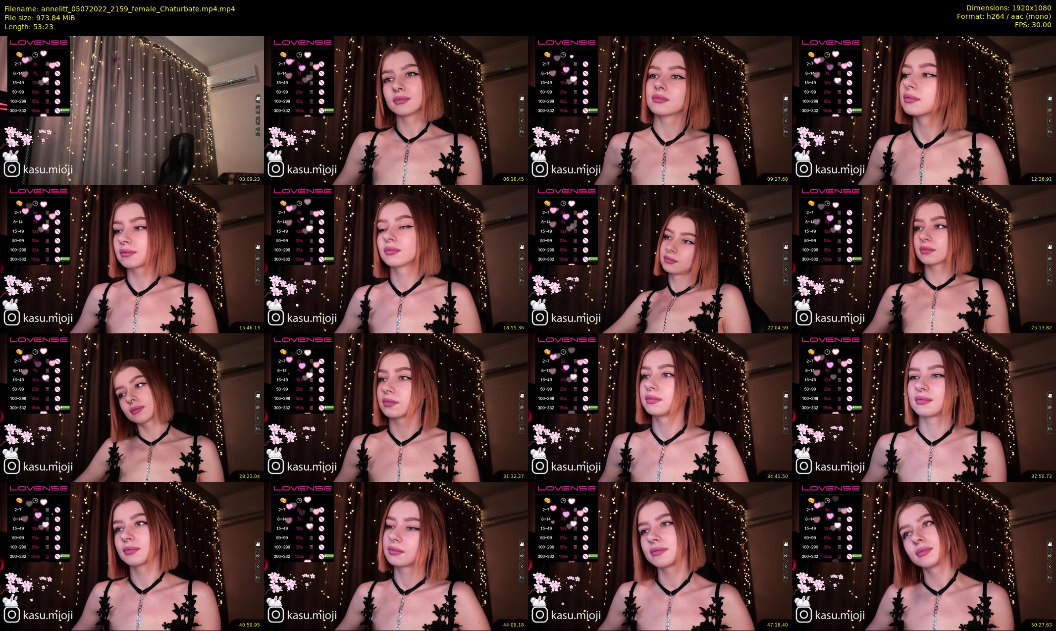 annelitt — 54 minute Chaturbate female cam show recording, 1080p, Jul 5, 2022