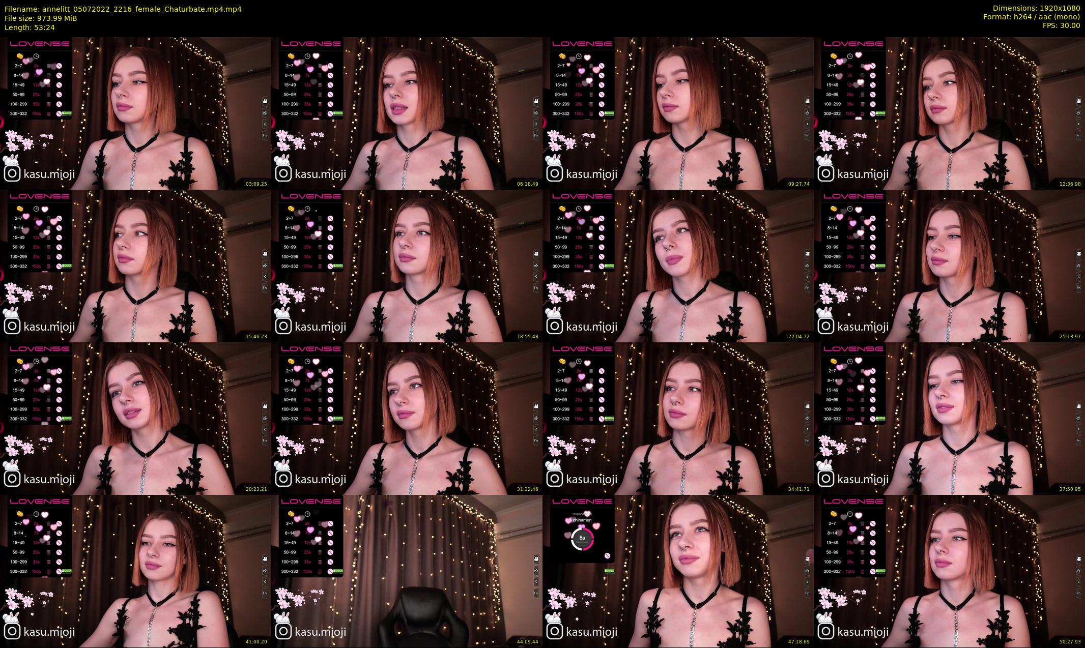 annelitt — 54 minute Chaturbate female cam show recording, 1080p, Jul 5, 2022