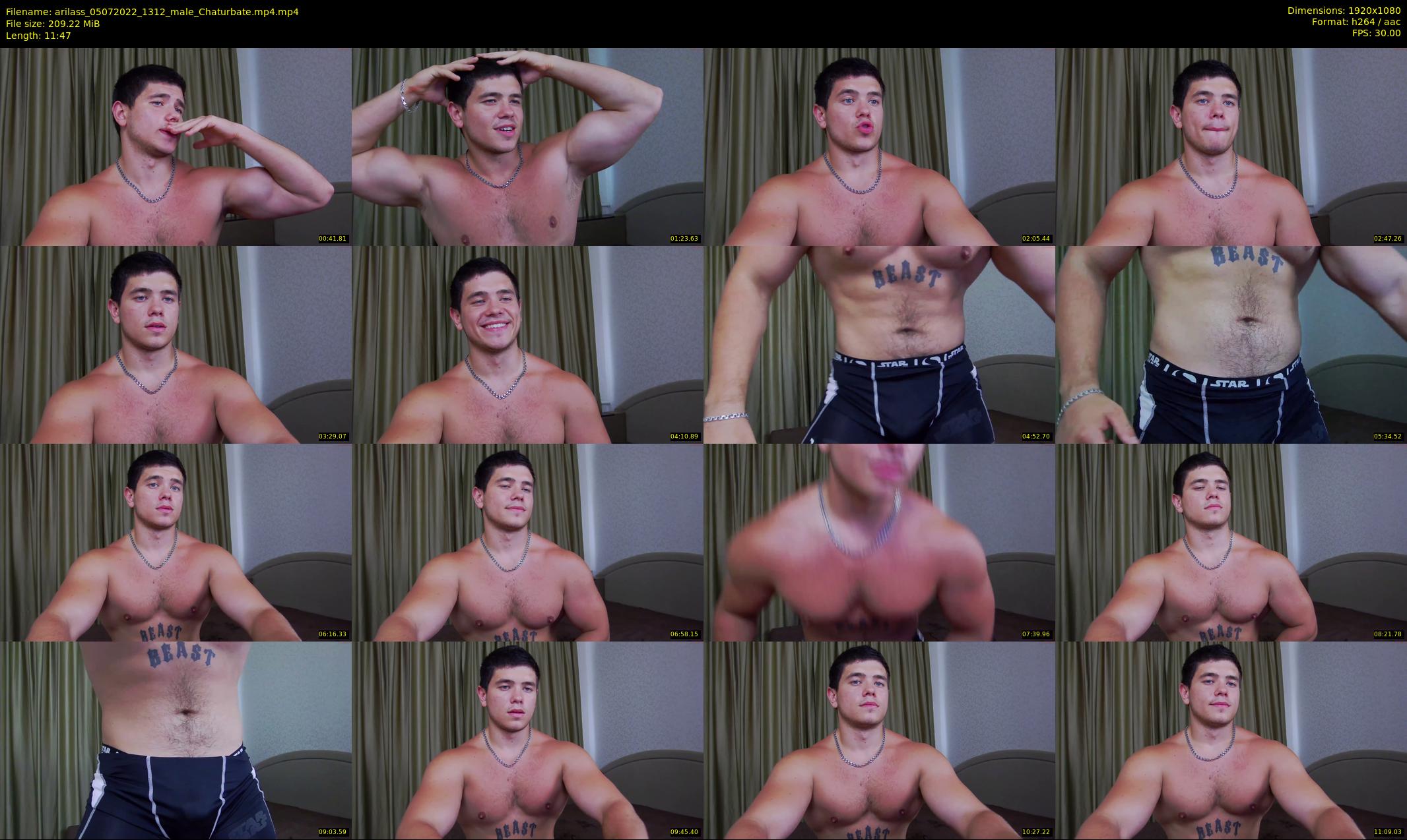 arilass — 12 minute Chaturbate male cam show recording, 1080p, Jul 5, 2022