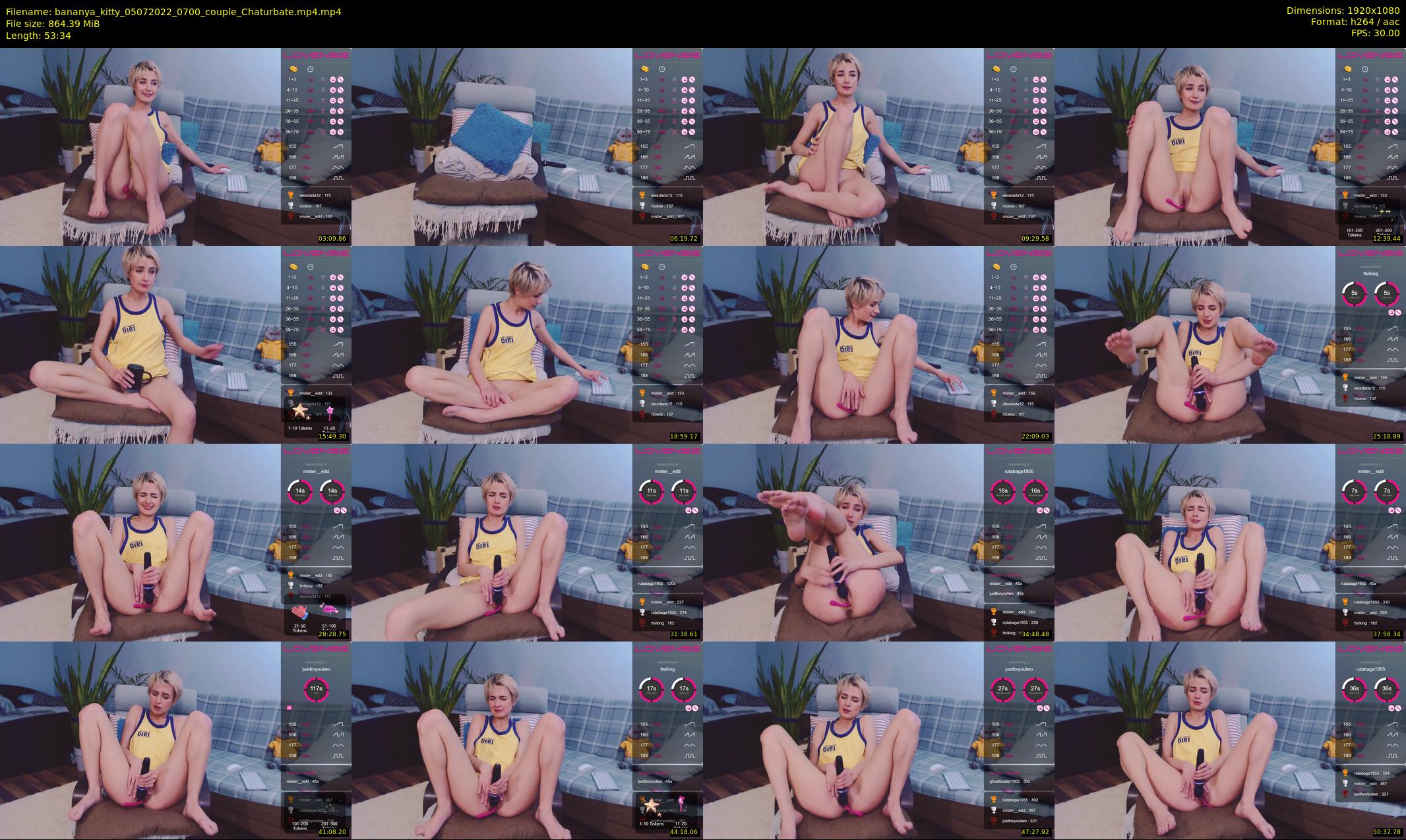 bananya_kitty — 54 minute Chaturbate couple cam show recording, 1080p, Jul 5, 2022