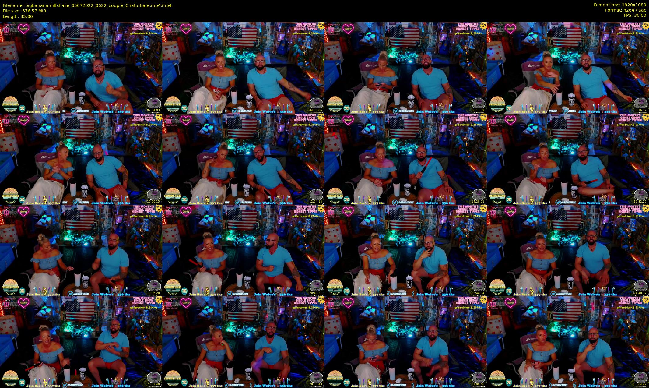 bigbananamilfshake — 35 minute Chaturbate couple cam show recording, 1080p, Jul 5, 2022