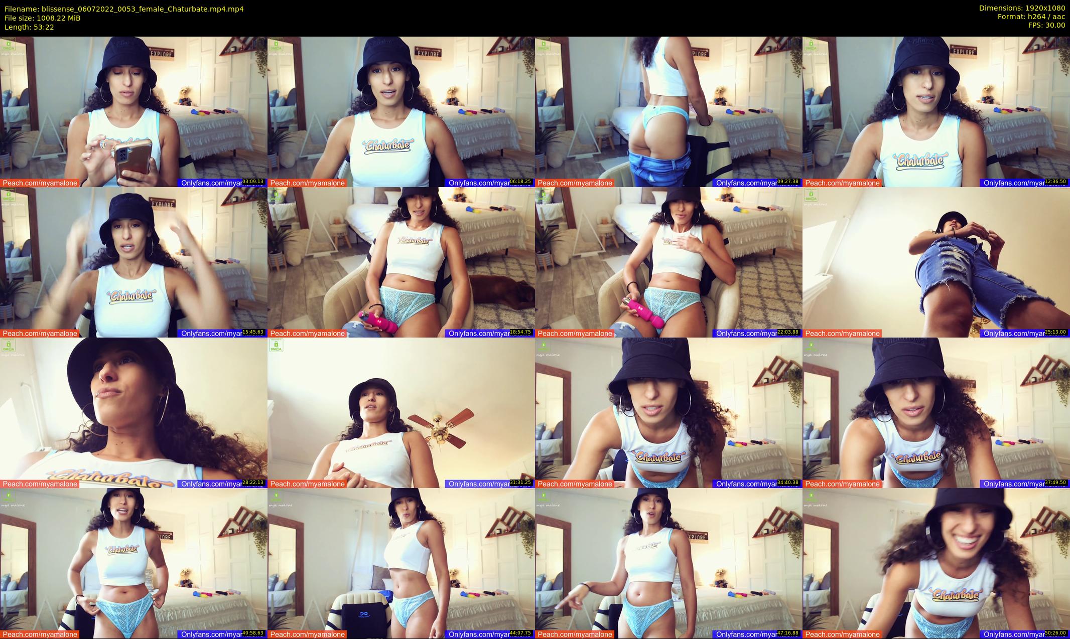 blissense — 54 minute Chaturbate female cam show recording, 1080p, Jul 6, 2022