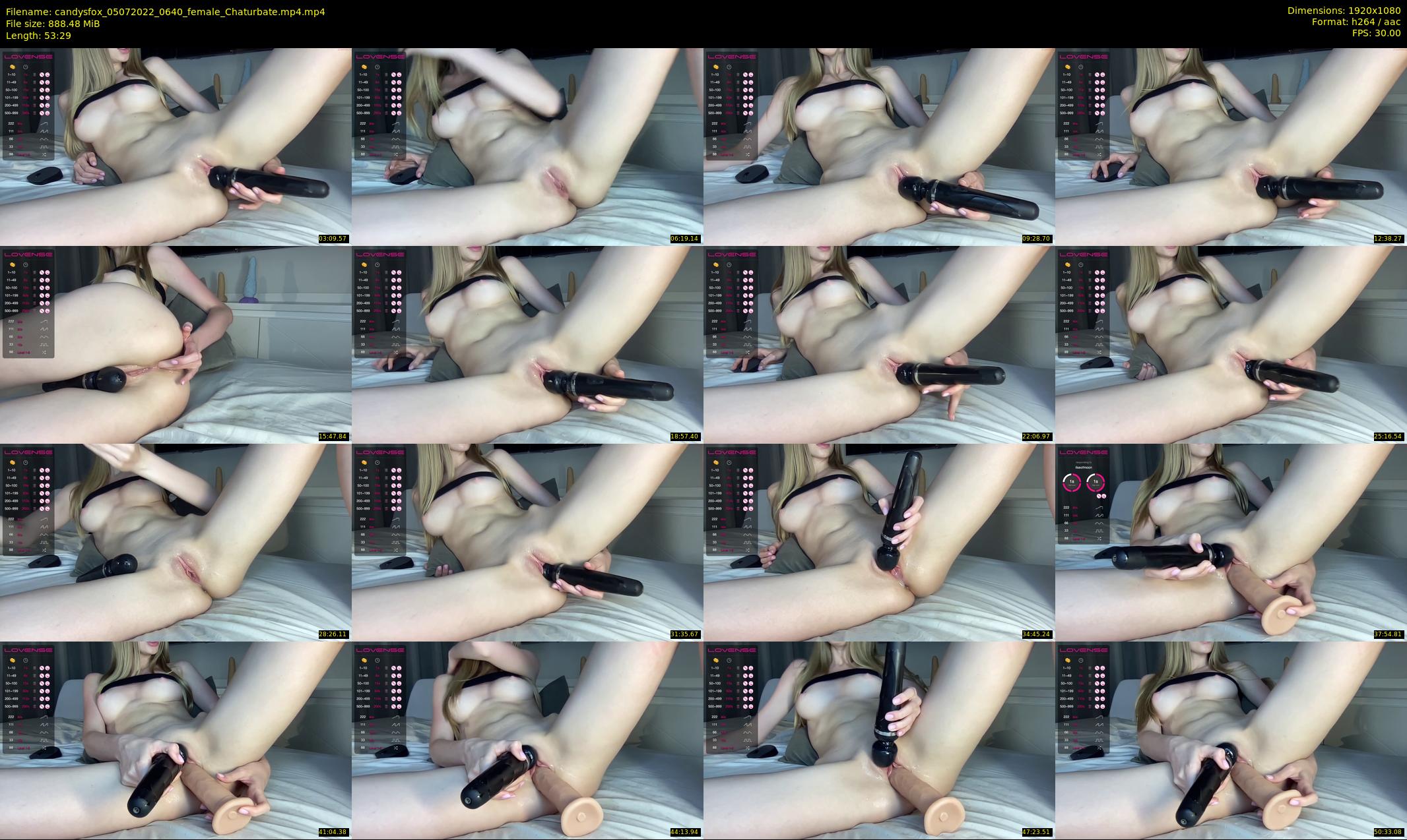 candysfox — 54 minute Chaturbate female cam show recording, 1080p, Jul 5, 2022
