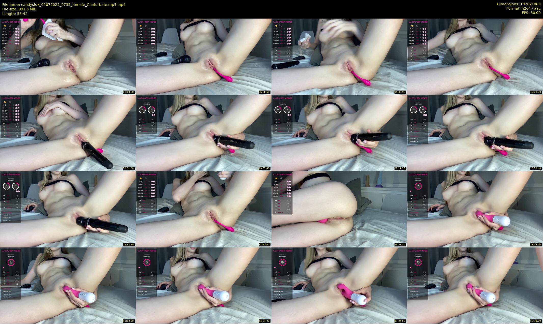 candysfox — 54 minute Chaturbate female cam show recording, 1080p, Jul 5, 2022